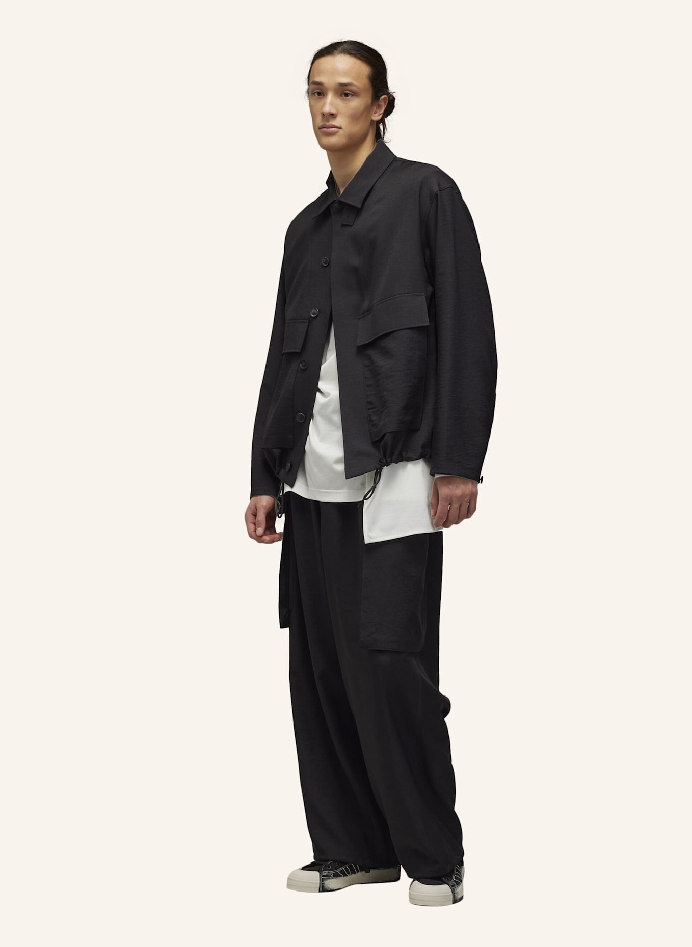 Y-3 Y-3 SPORT UNIFORM COACH JACKE: SCHWARZ