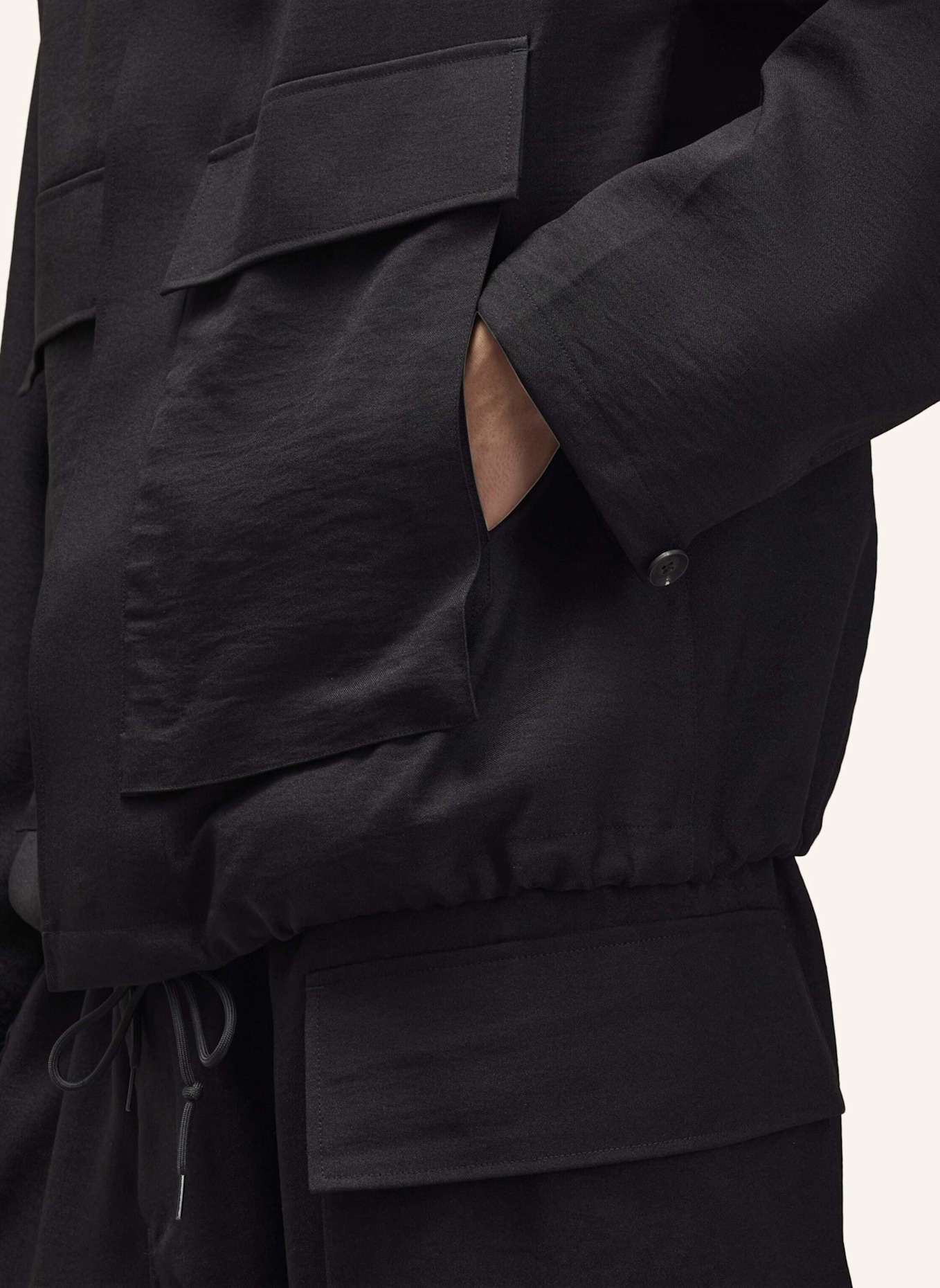 Y-3 Y-3 SPORT UNIFORM COACH JACKE: SCHWARZ