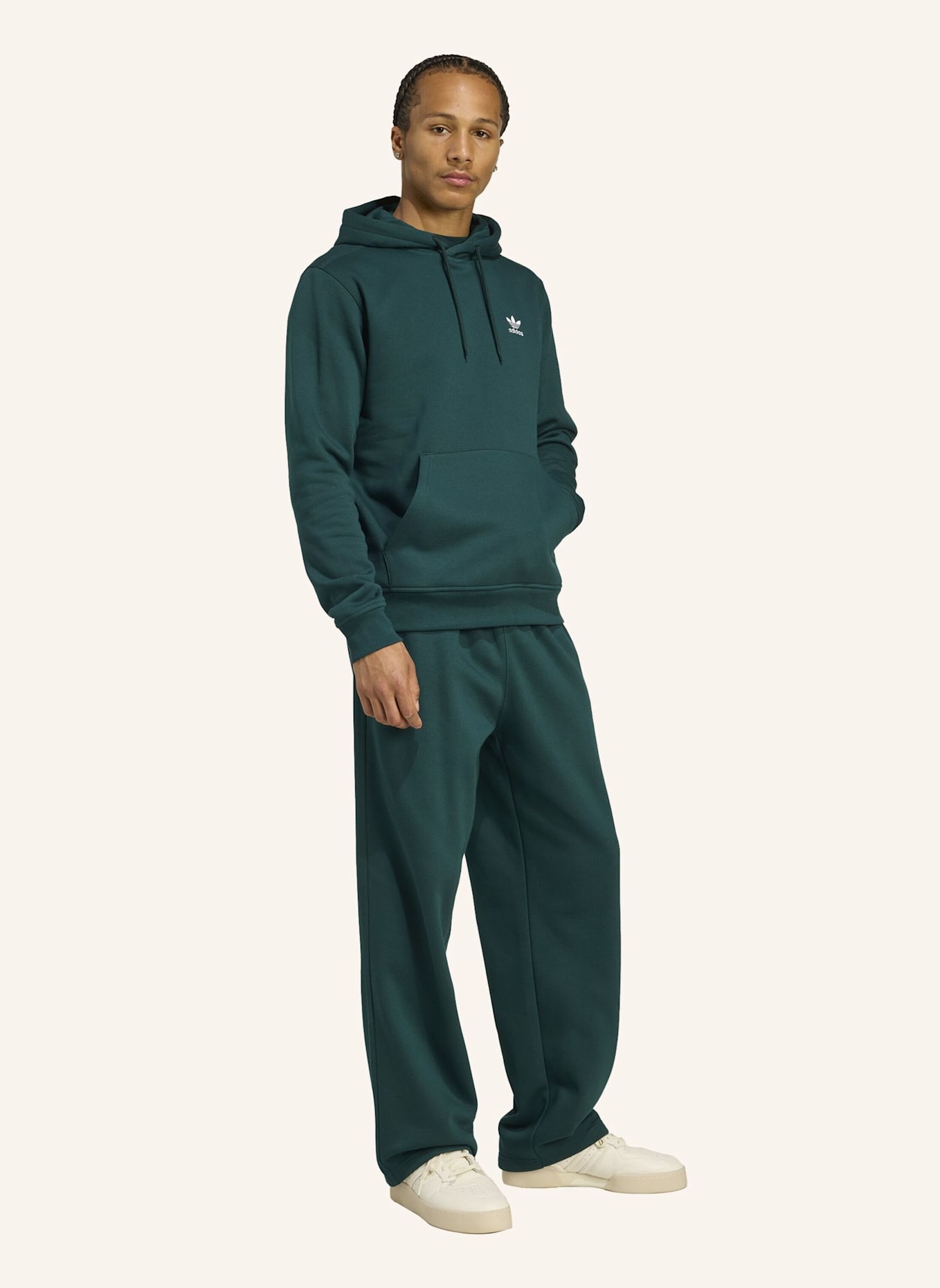 adidas Originals TREFOIL ESSENTIALS HOODIE: GRÜN