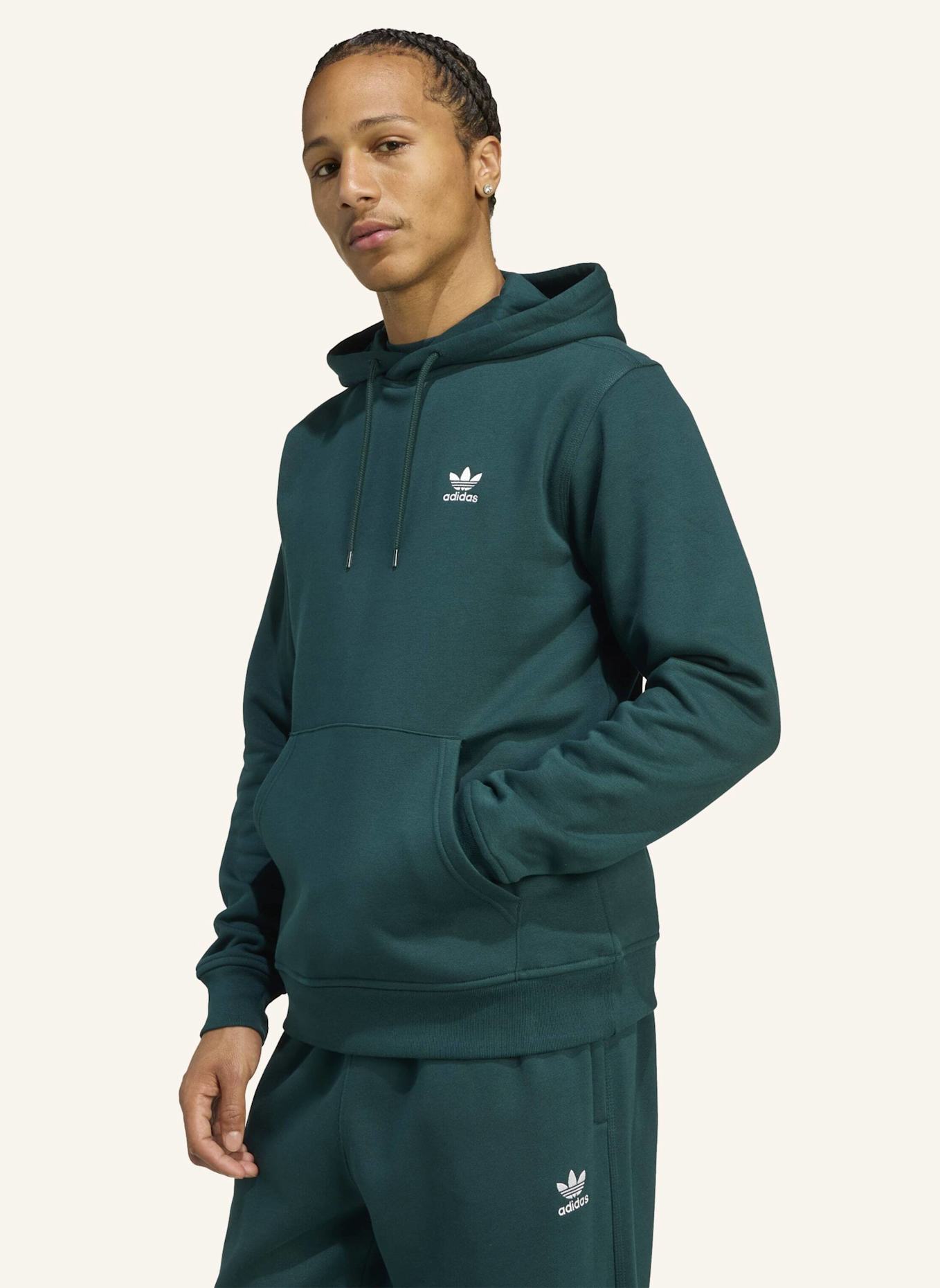 adidas Originals TREFOIL ESSENTIALS HOODIE: GRÜN