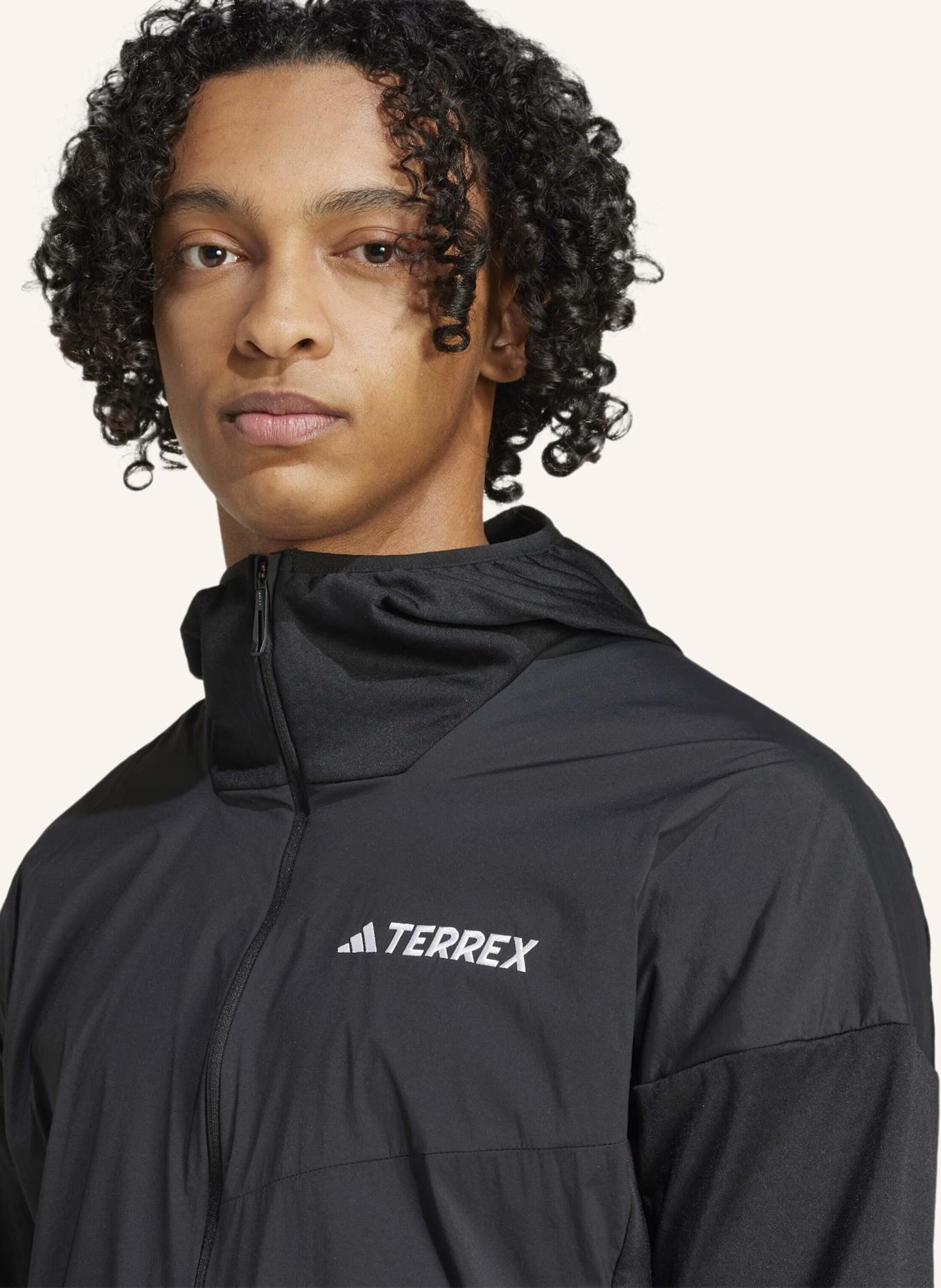 adidas TERREX TERREX XPERIOR CLIMAWARM+ WIND LIGHT FLEECE KAPUZENJACKE: SCHWARZ