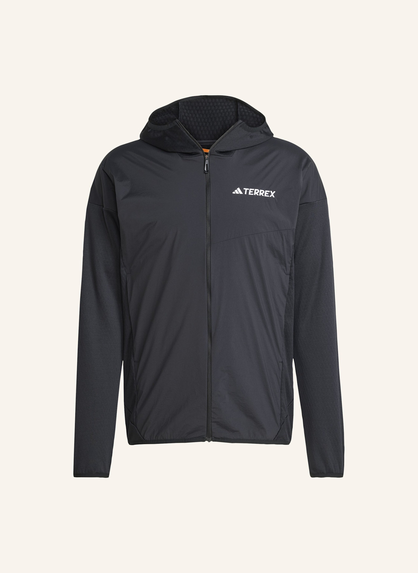 adidas TERREX TERREX XPERIOR CLIMAWARM+ WIND LIGHT FLEECE KAPUZENJACKE: SCHWARZ