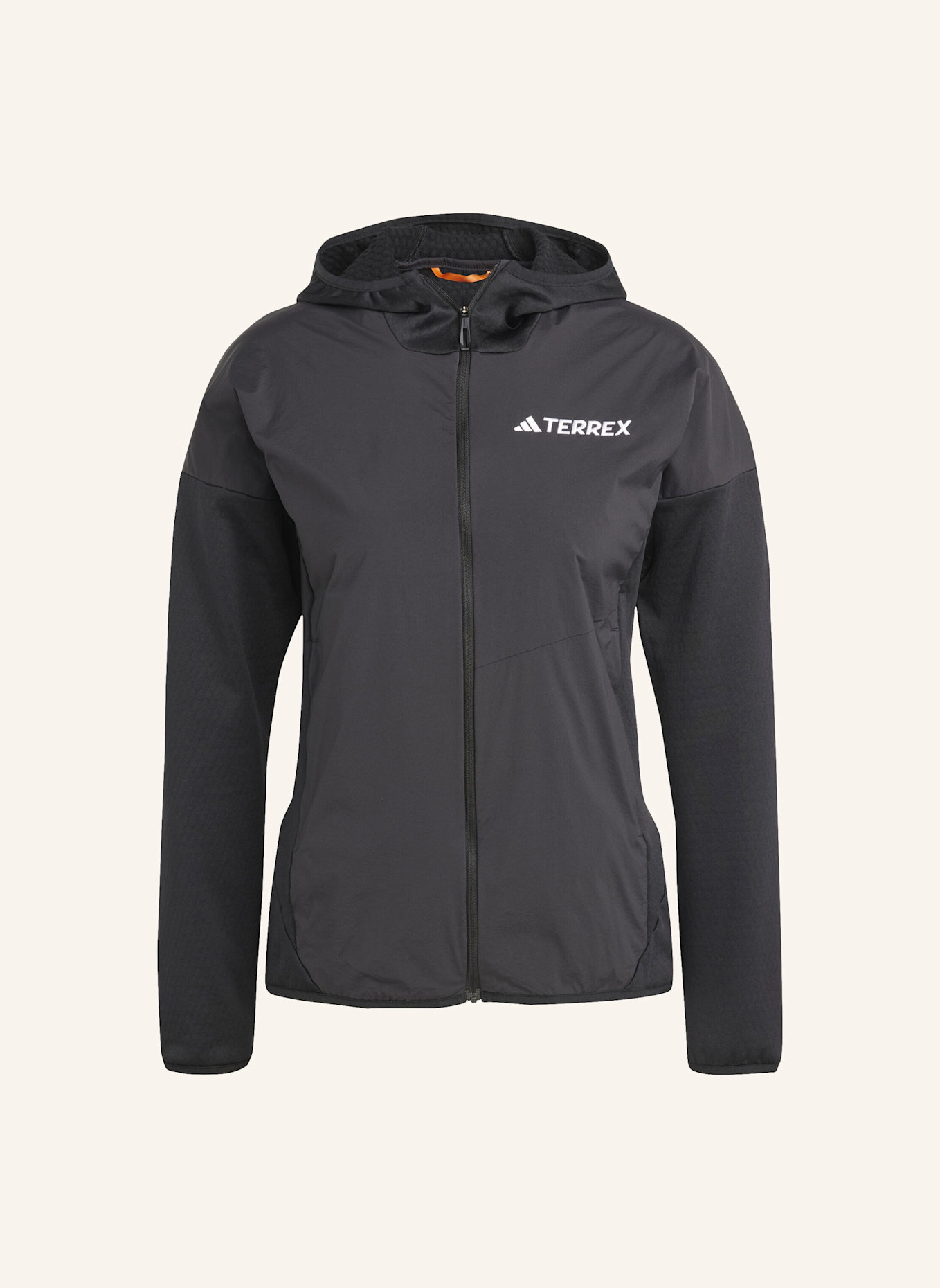 adidas TERREX TERREX XPERIOR CLIMAWARM+ WIND LIGHT FLEECE KAPUZENJACKE: SCHWARZ