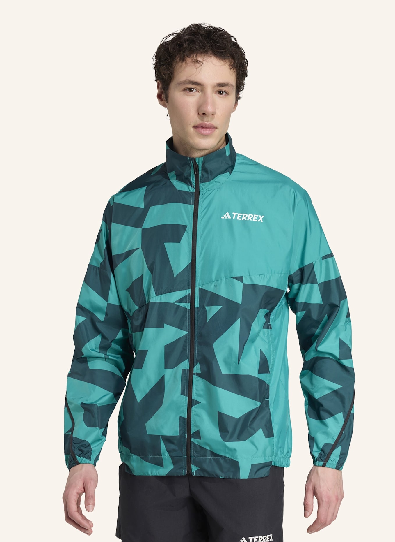 adidas TERREX Windbreaker TERREX MULTI PRINTED: TÜRKIS/ GRÜN