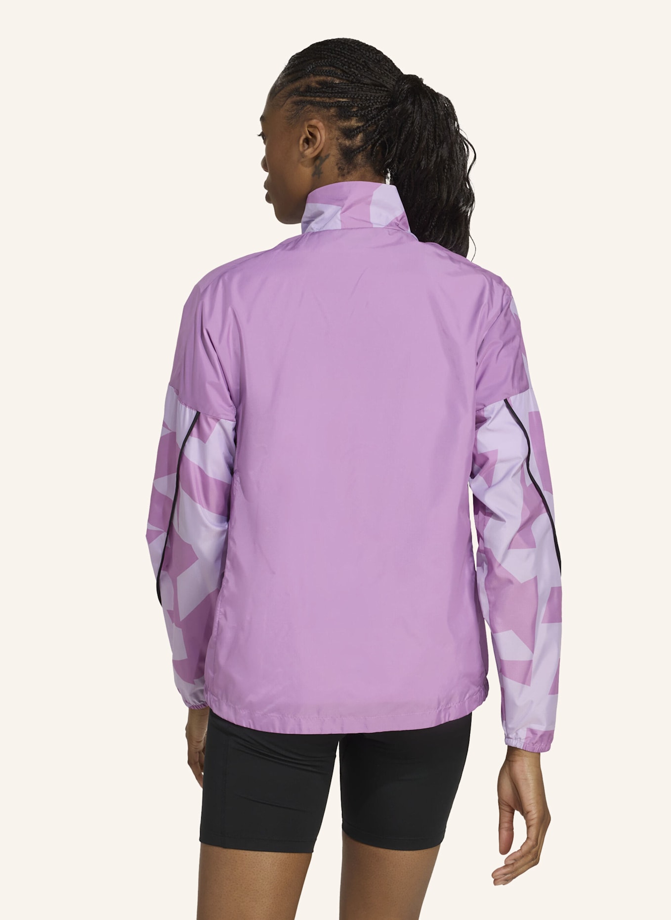 adidas TERREX TERREX MULTI PRINTED WINDJACKE: LILA/ HELLLILA
