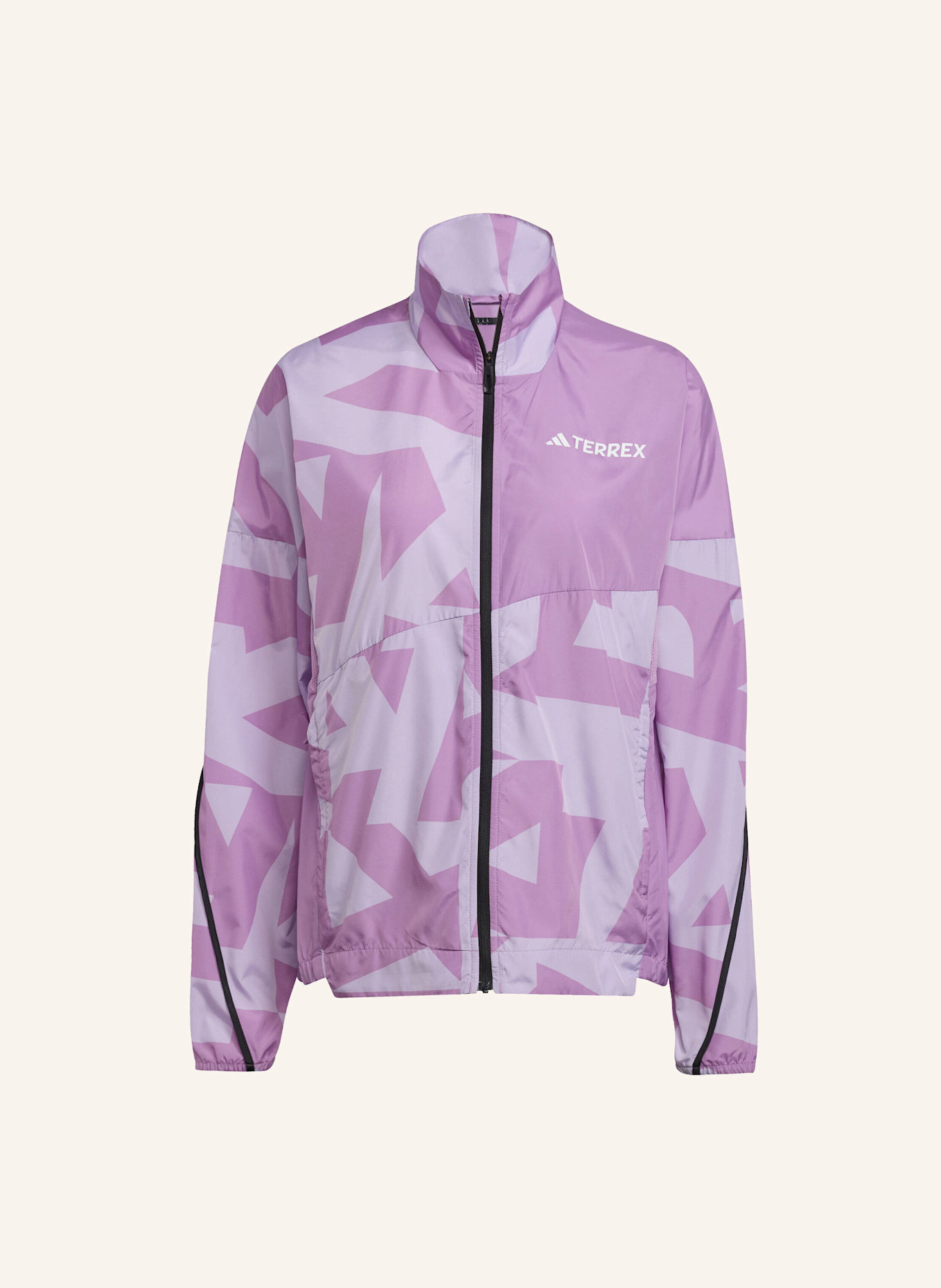 adidas TERREX TERREX MULTI PRINTED WINDJACKE: LILA/ HELLLILA