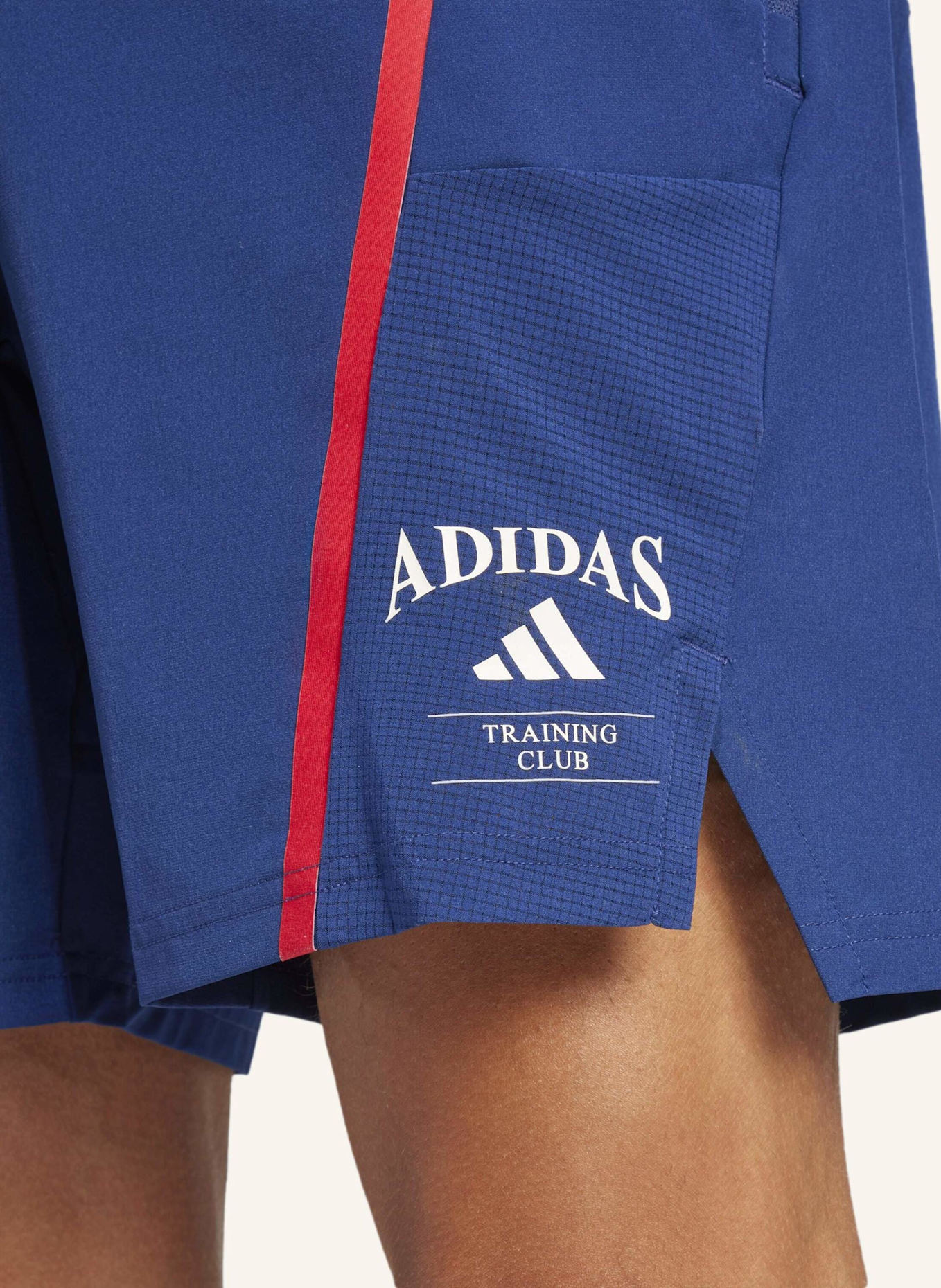 adidas DESIGNED-FOR-TRAINING LEGACY SHORTS: BLAU/ WEISS