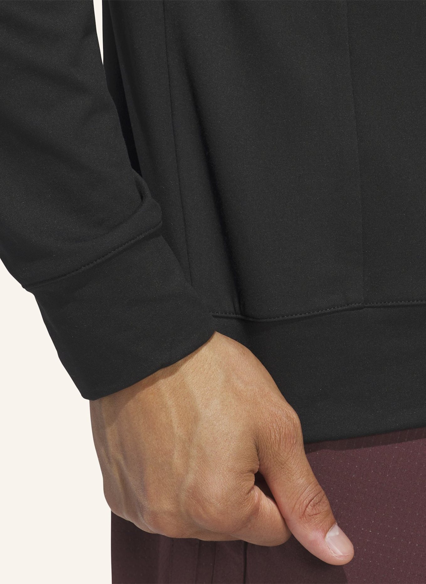 adidas ULTIMATE365 TOUR QUARTER-ZIP PULLOVER: SCHWARZ