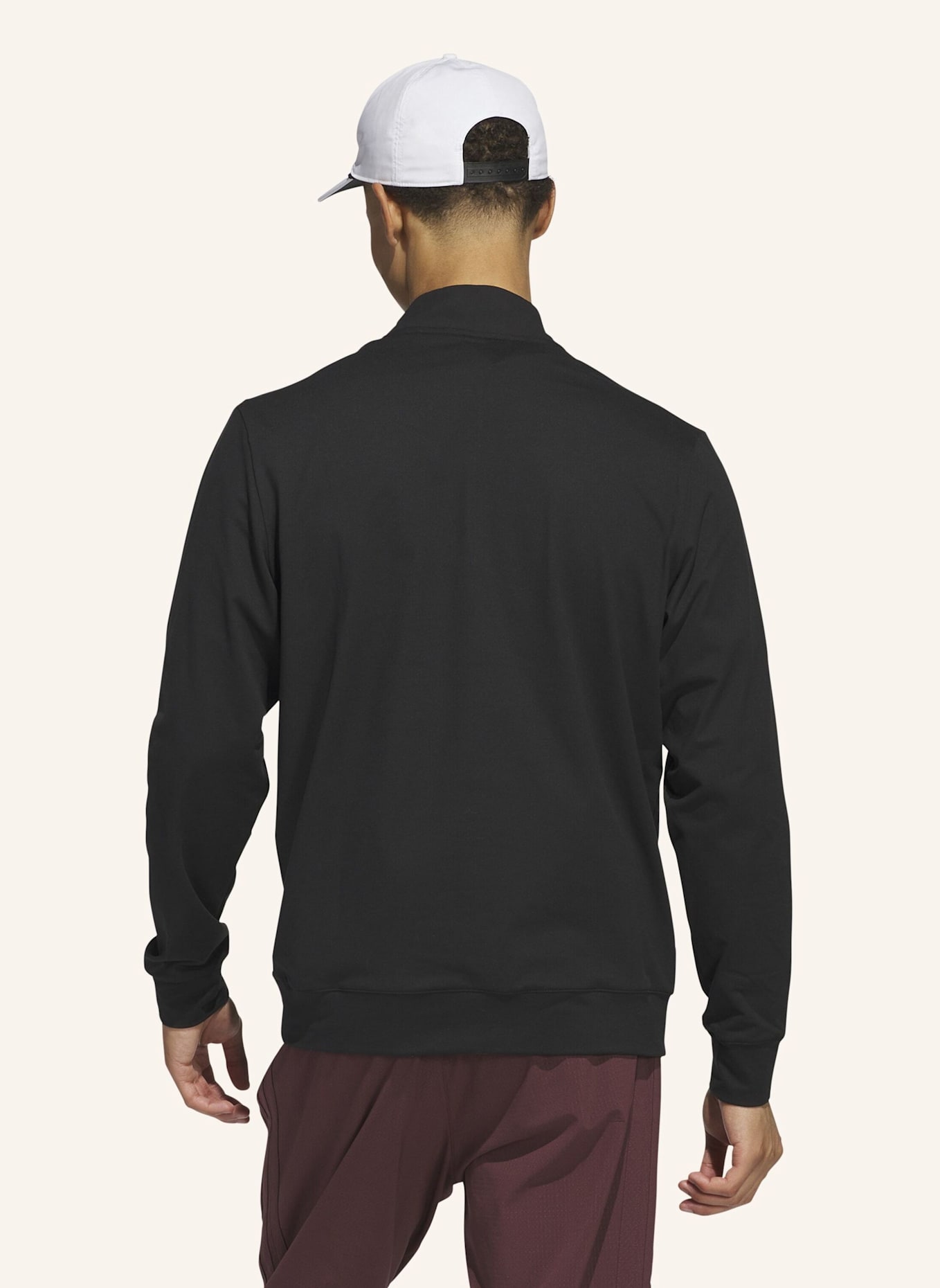 adidas ULTIMATE365 TOUR QUARTER-ZIP PULLOVER: SCHWARZ