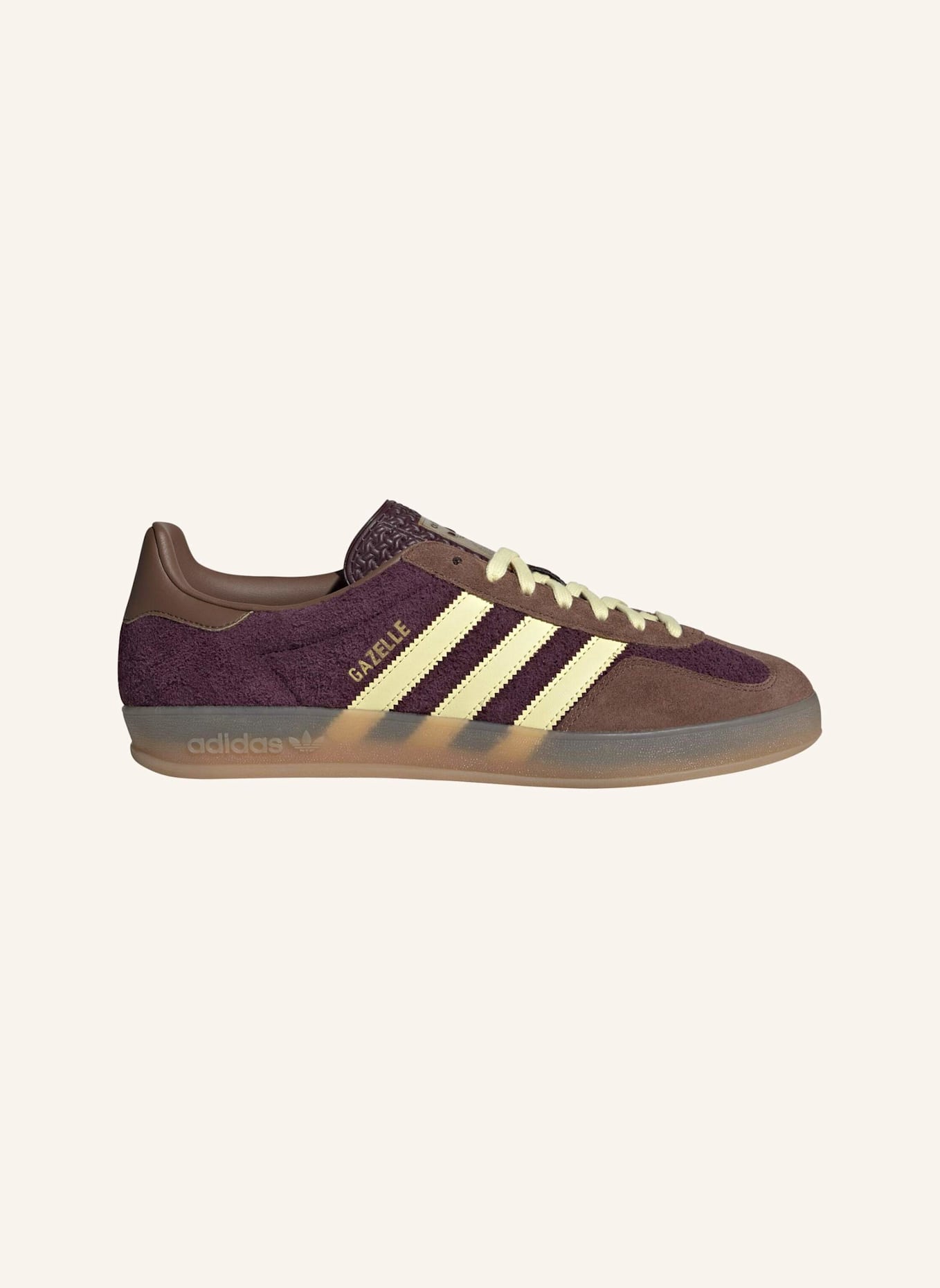 adidas Originals GAZELLE INDOOR SCHUH: ROT/ GELB/ BRAUN