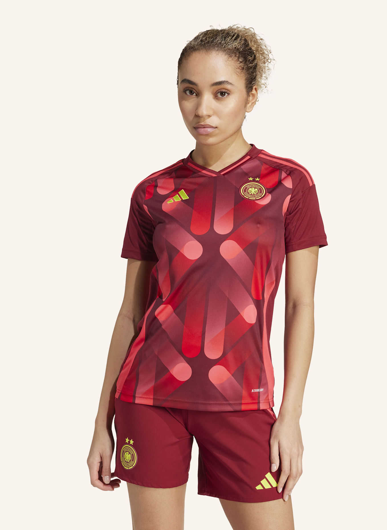 adidas DFB 25 (FRAUENTEAM) AUSWÄRTSTRIKOT: ROT