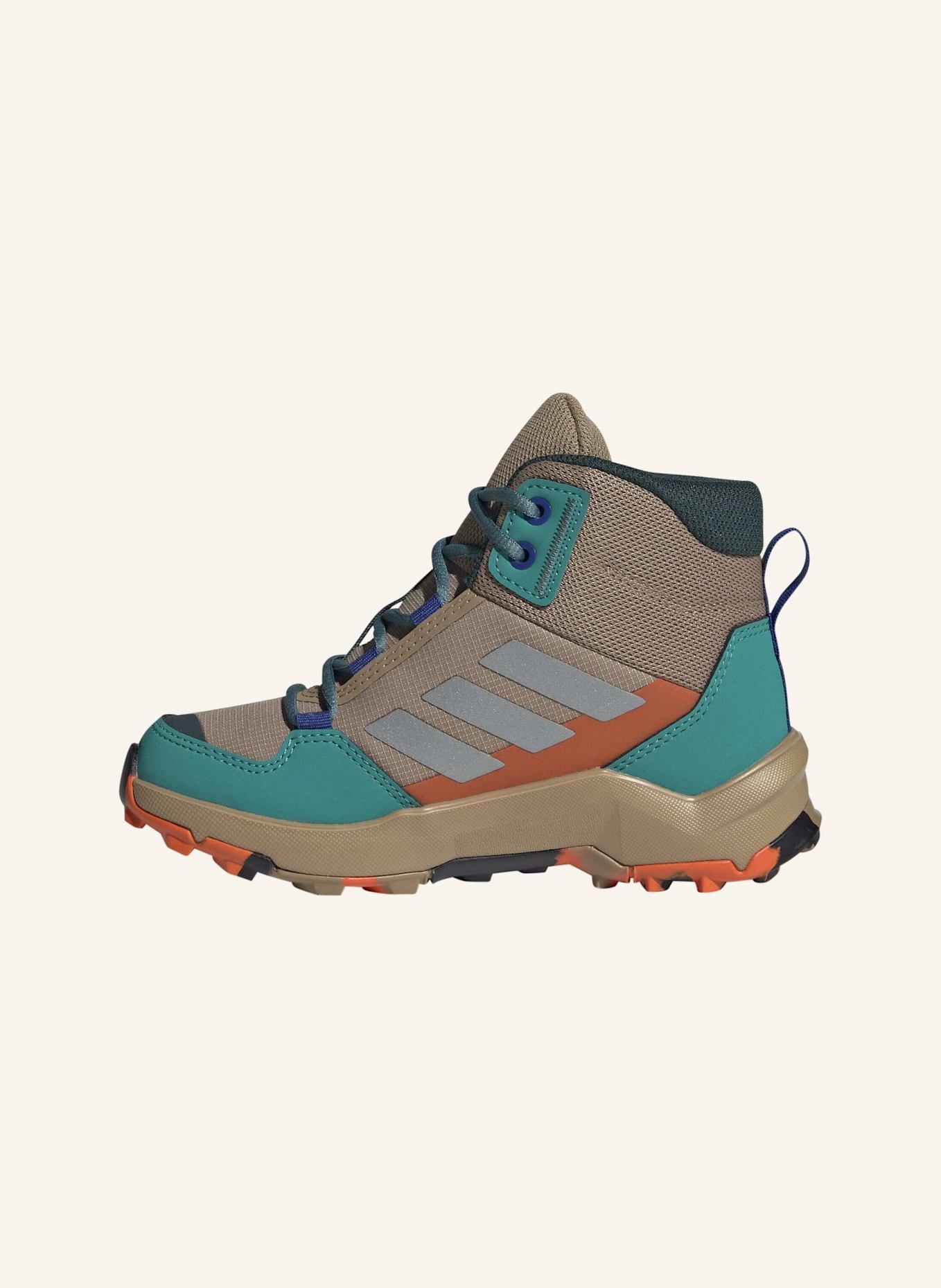 adidas TERREX TERREX AX4R MID WANDERSCHUH: BRAUN/ SILBER/ TÜRKIS