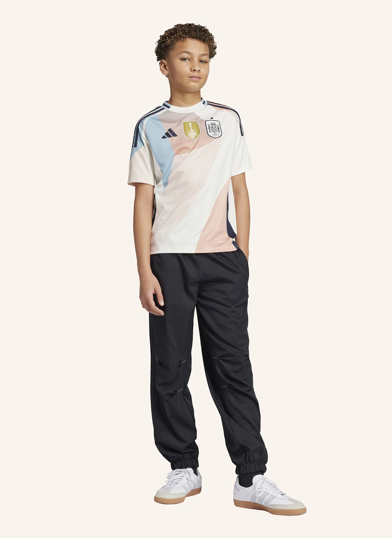 adidas SPANIEN 25 FRAUENTEAM KIDS AUSWÄRTSTRIKOT: WEISS