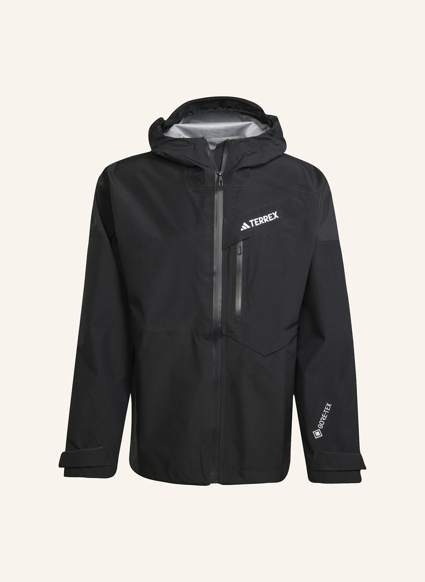 adidas TERREX TERREX TECHROCK 3L GORE-TEX PERFORMANCE JACKE: SCHWARZ