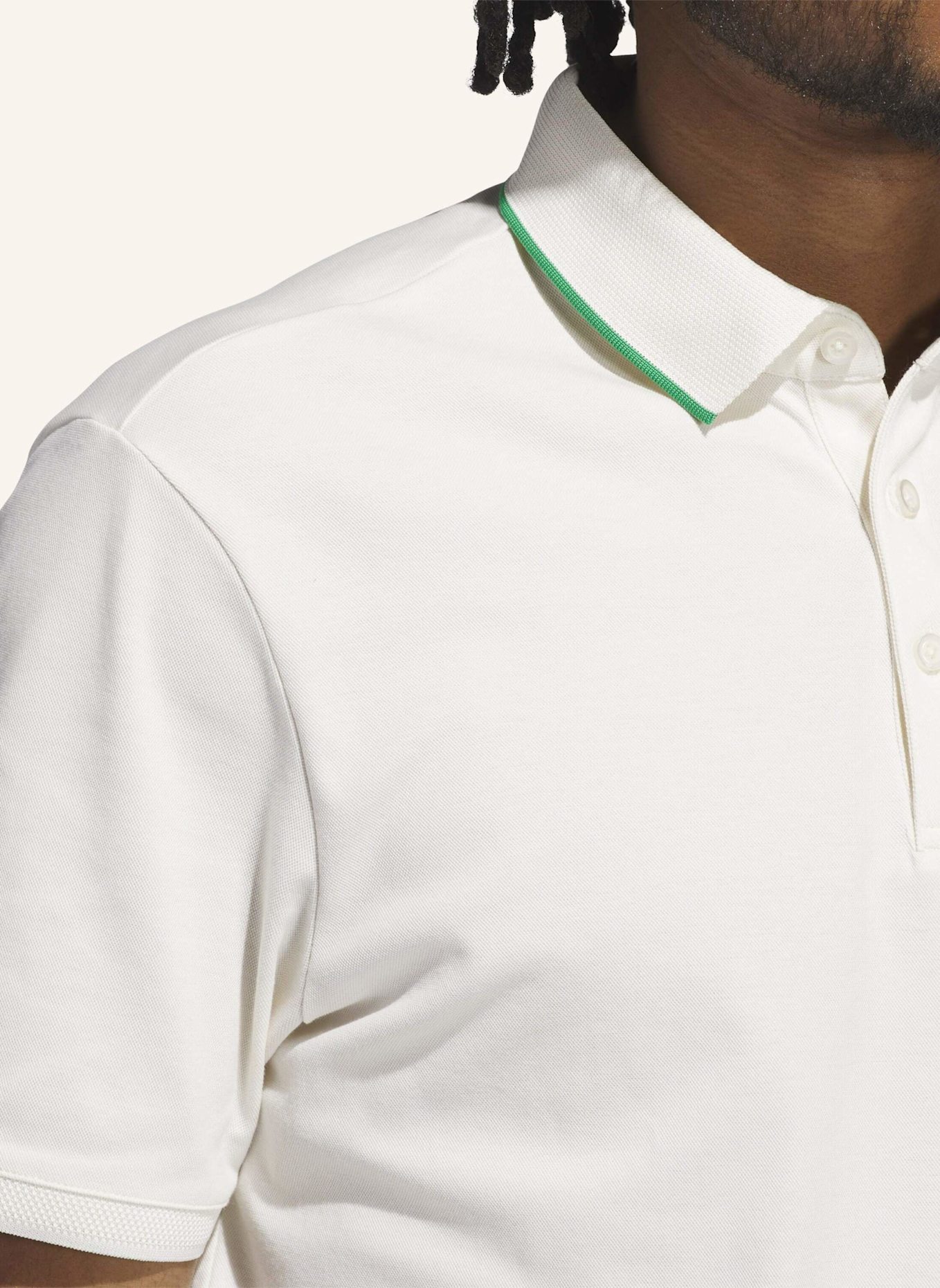adidas ORIGINALS TWISTKNIT TREFOIL POLOSHIRT: WEISS