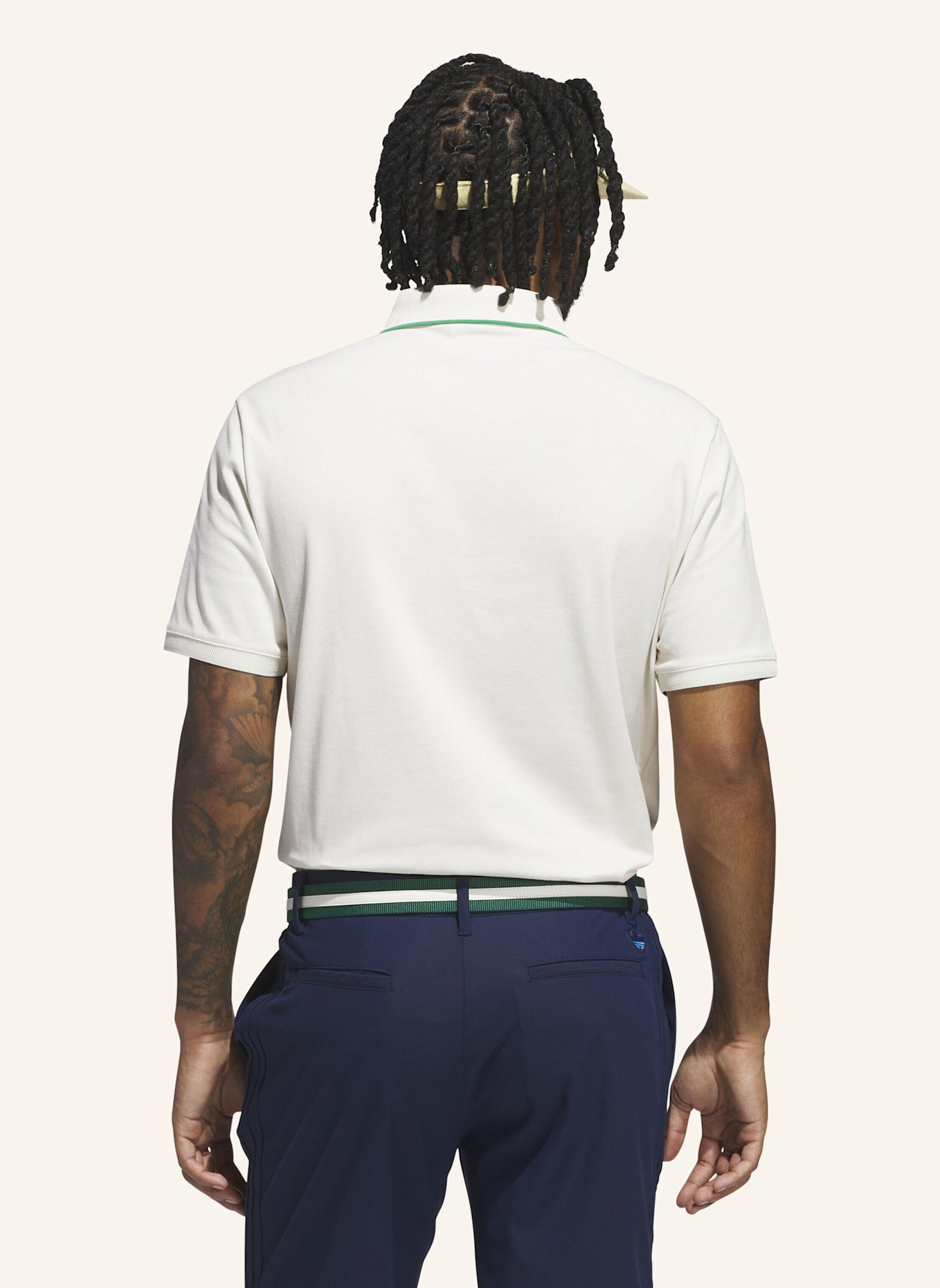 adidas ORIGINALS TWISTKNIT TREFOIL POLOSHIRT: WEISS