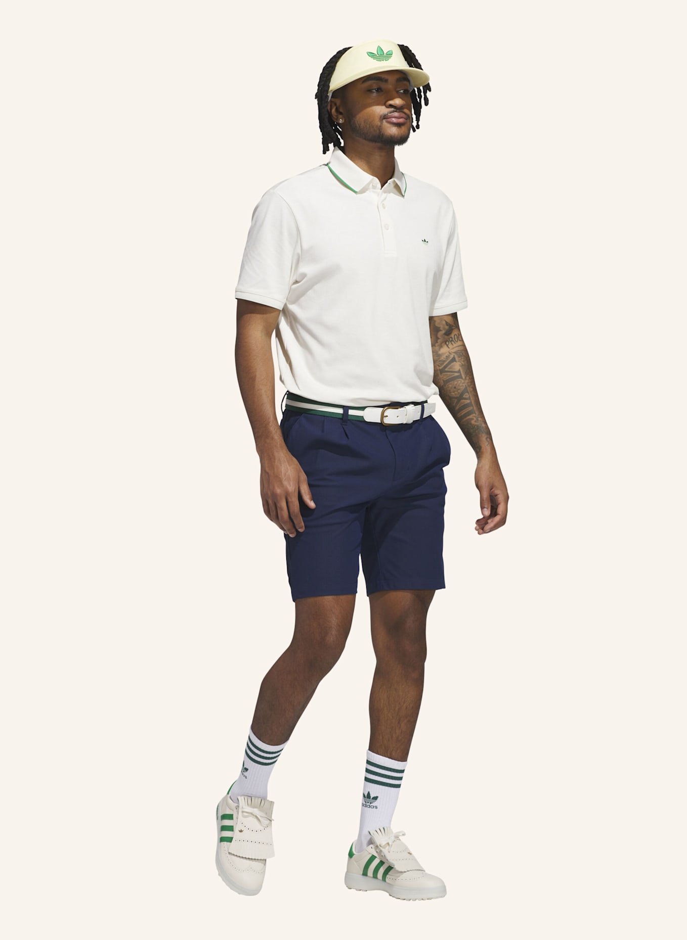 adidas ORIGINALS TWISTKNIT TREFOIL POLOSHIRT: WEISS