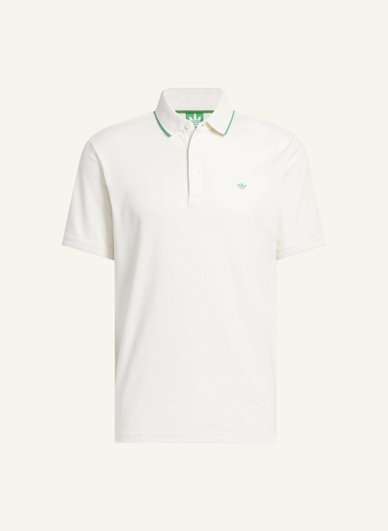 adidas ORIGINALS TWISTKNIT TREFOIL POLOSHIRT: WEISS