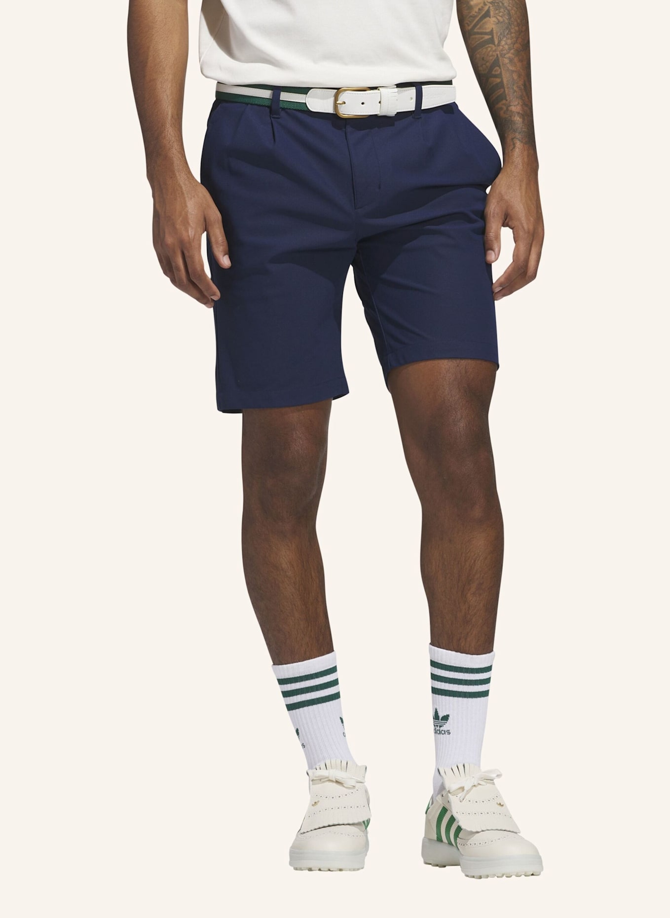 adidas ORIGINALS TWISTKNIT PLISSIERTE SHORTS: BLAU