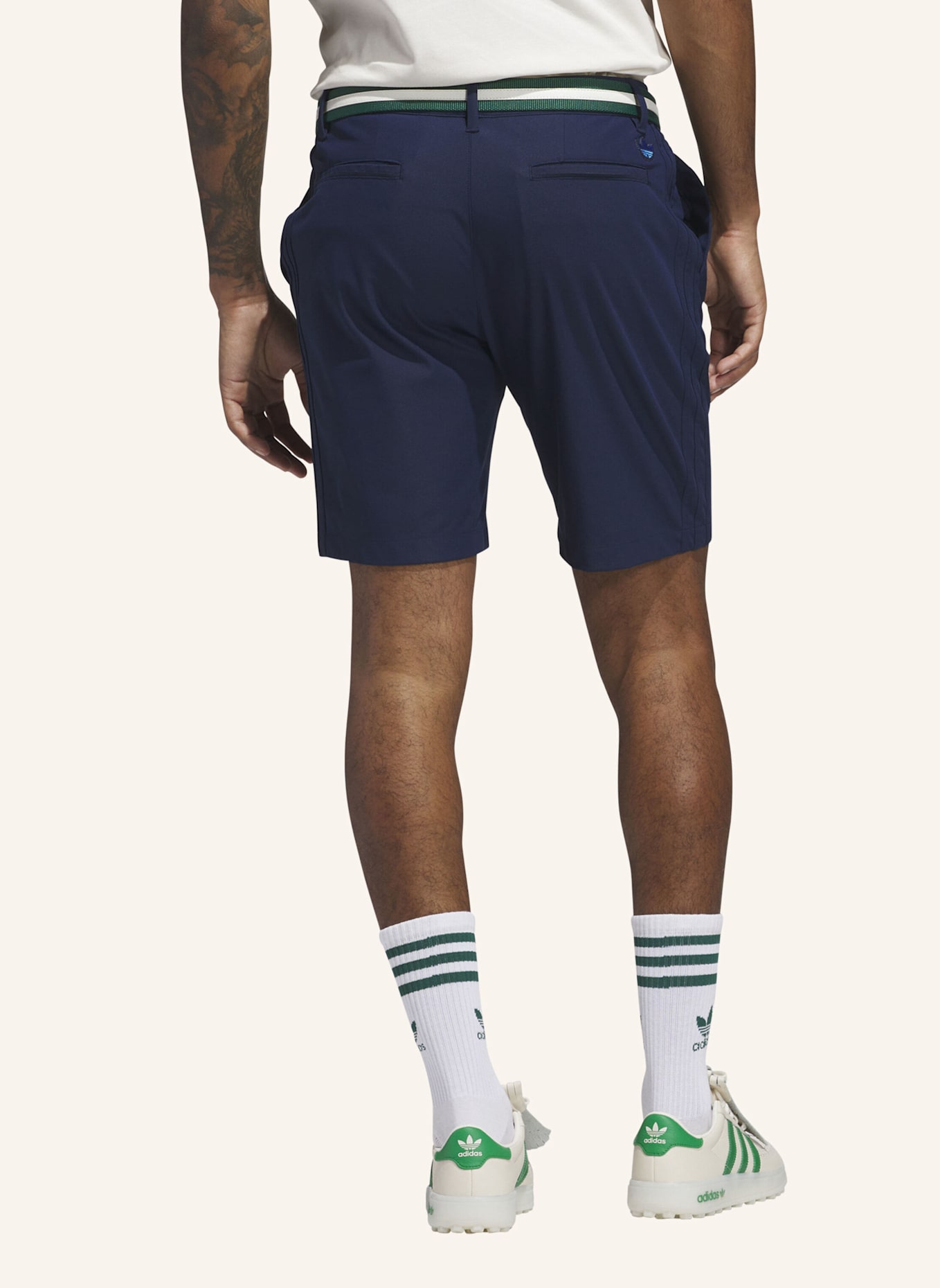 adidas ORIGINALS TWISTKNIT PLISSIERTE SHORTS: BLAU