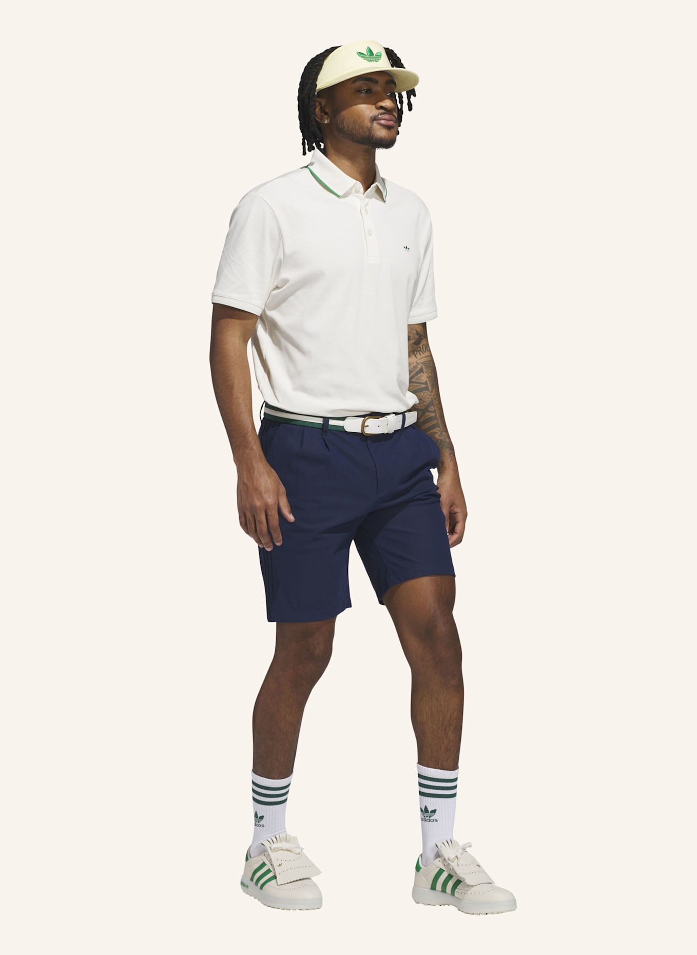 adidas ORIGINALS TWISTKNIT PLISSIERTE SHORTS: BLAU