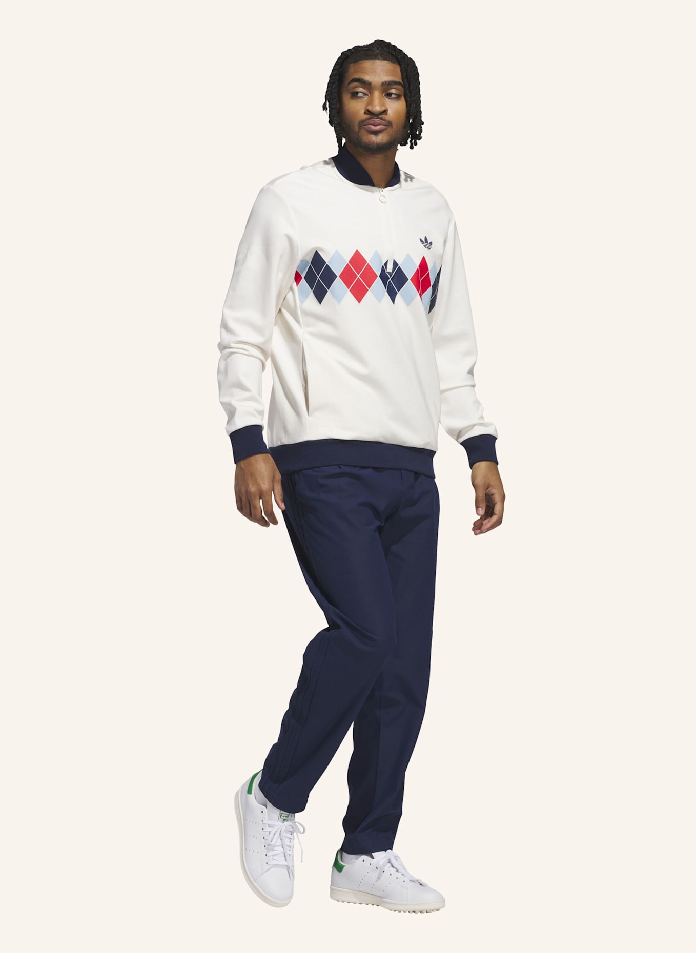 adidas ORIGINALS TWISTKNIT PLEATED HOSE: BLAU