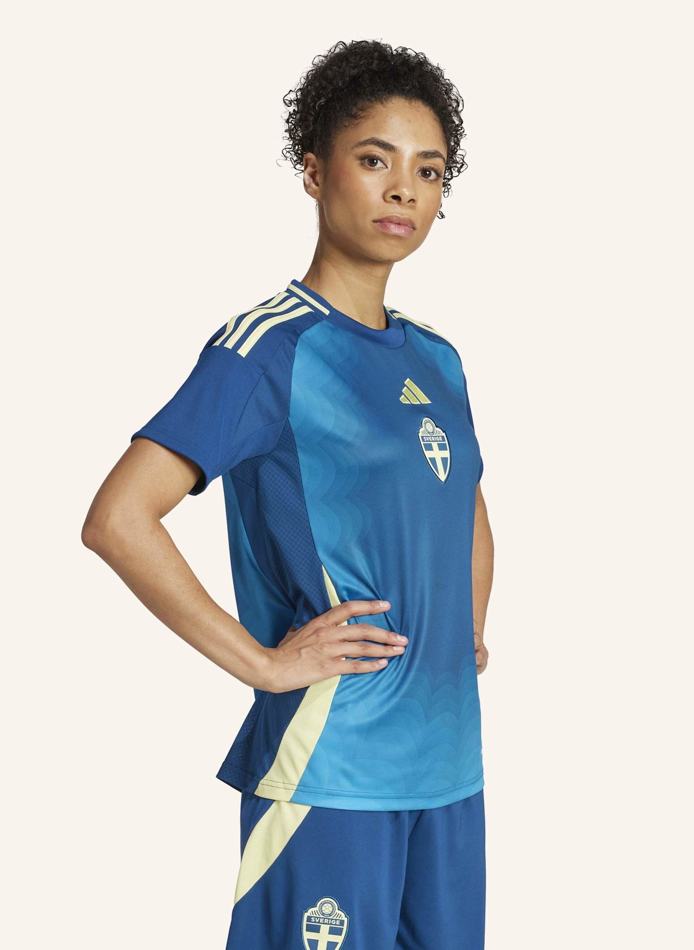 adidas SCHWEDEN 25 FRAUENTEAM AUSWÄRTSTRIKOT: BLAU