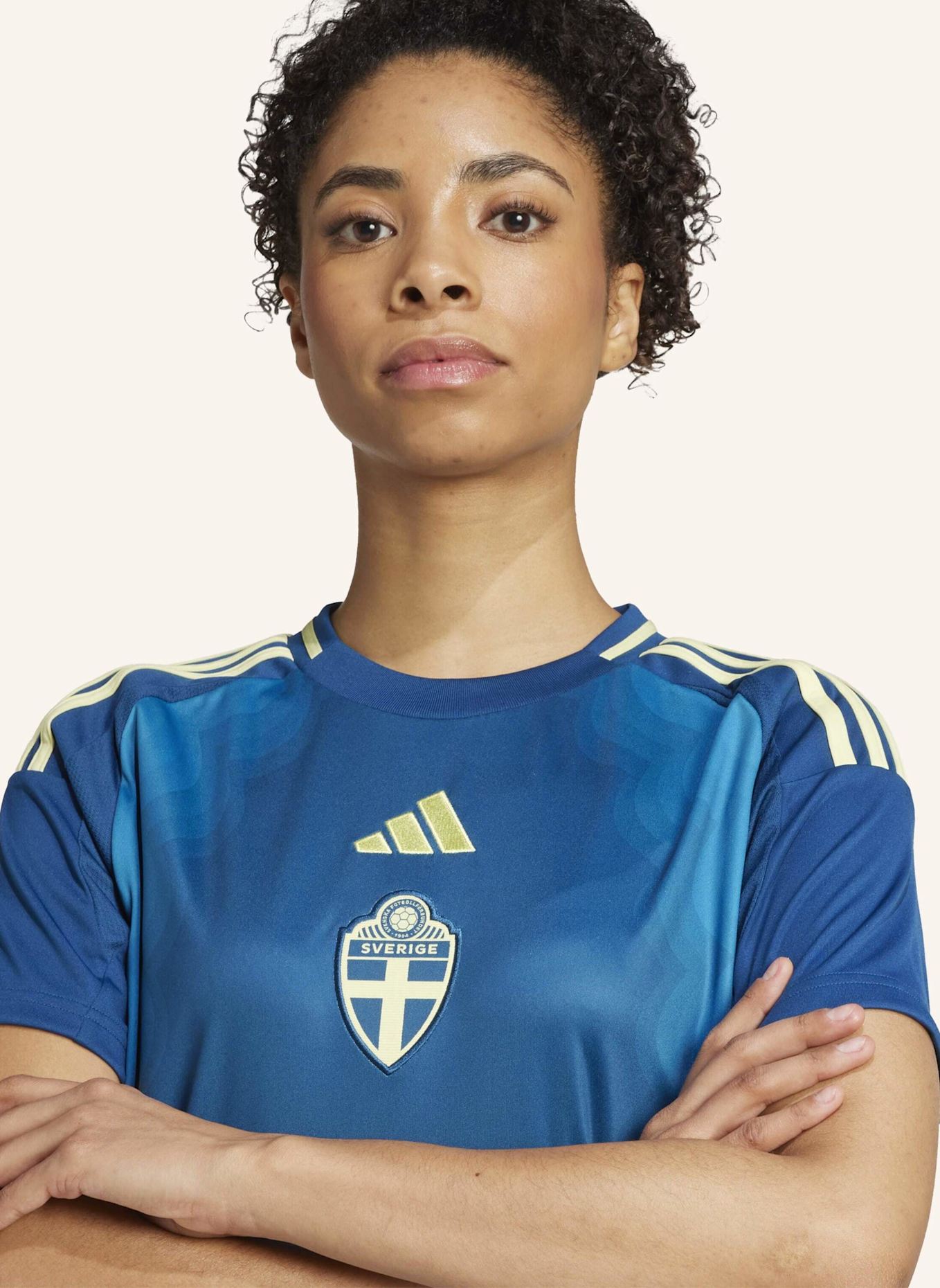 adidas SCHWEDEN 25 FRAUENTEAM AUSWÄRTSTRIKOT: BLAU