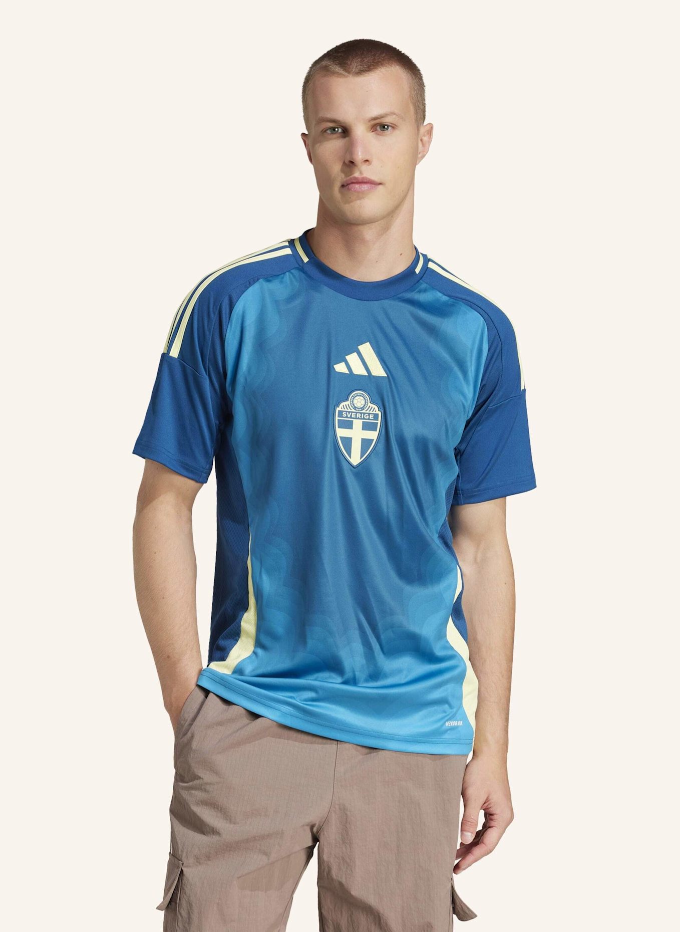 adidas SCHWEDEN 25 FRAUENTEAM AUSWÄRTSTRIKOT: BLAU