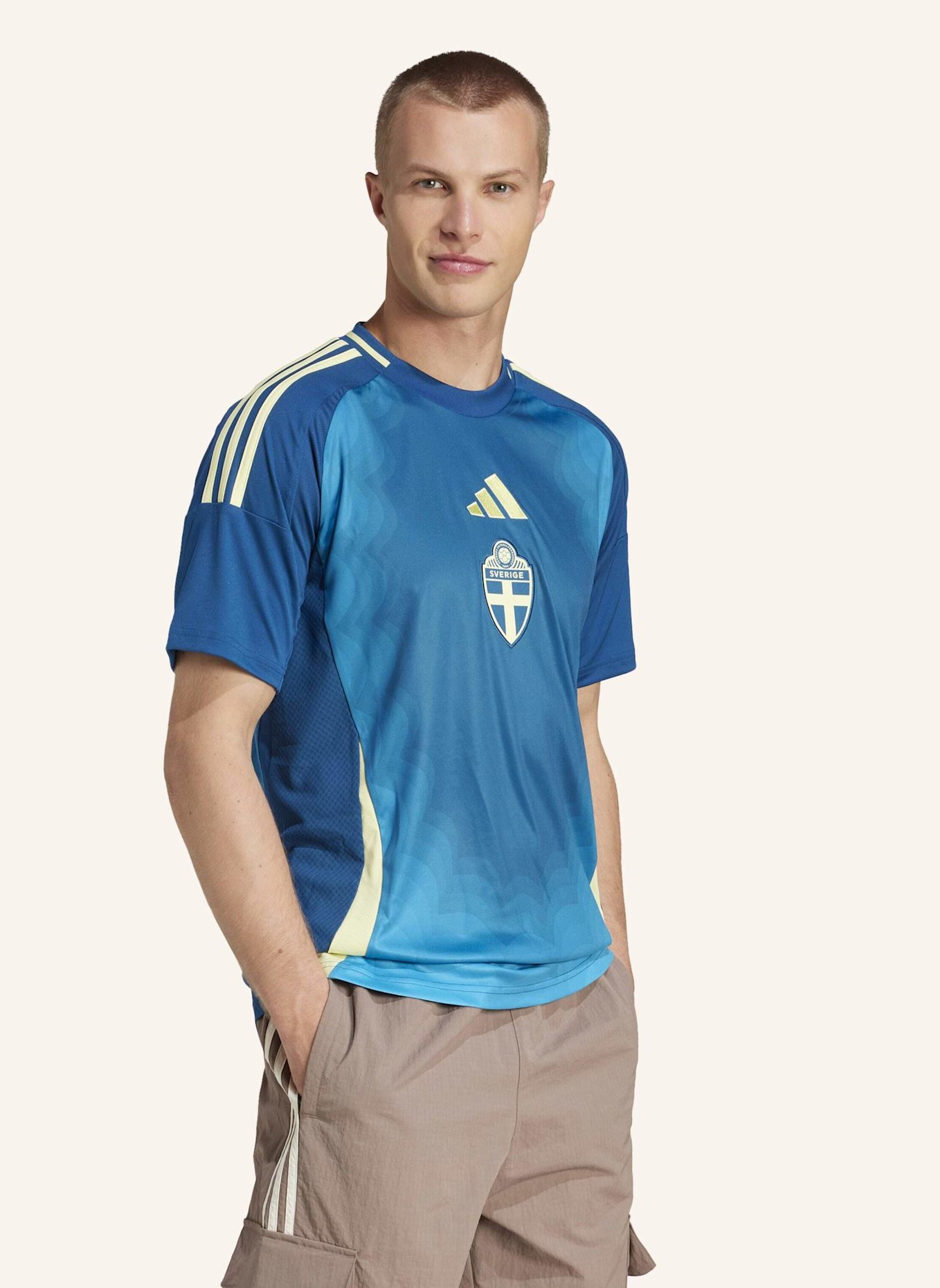 adidas SCHWEDEN 25 FRAUENTEAM AUSWÄRTSTRIKOT: BLAU