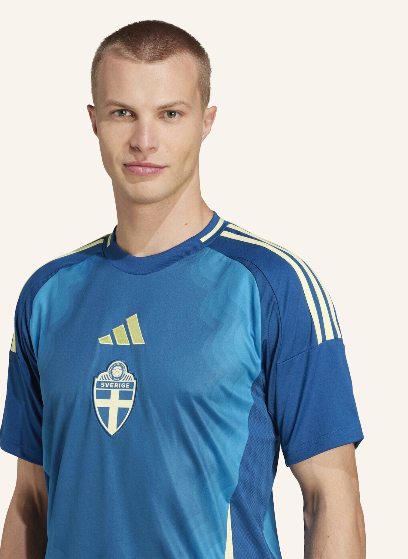 adidas SCHWEDEN 25 FRAUENTEAM AUSWÄRTSTRIKOT: BLAU