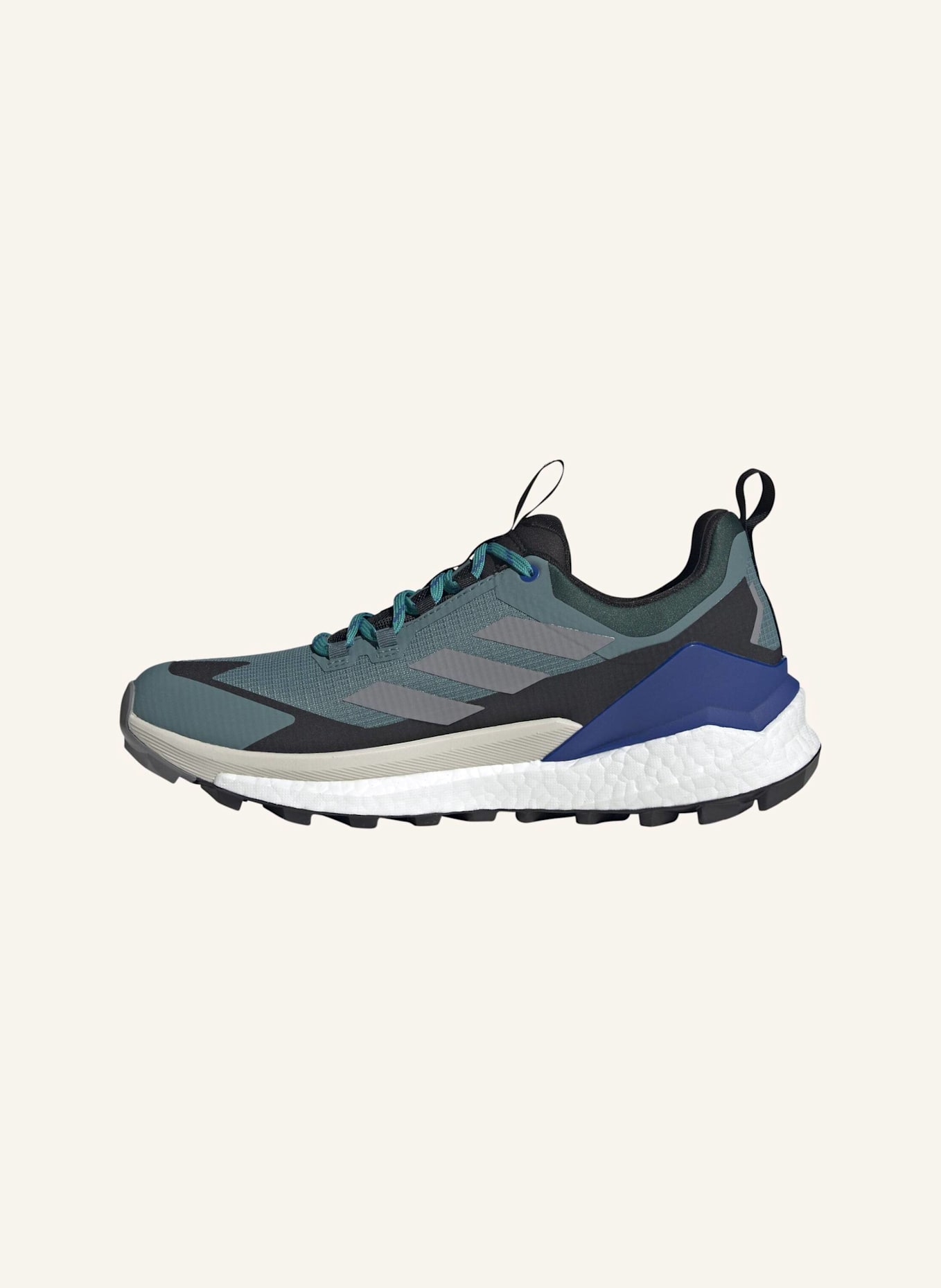 adidas TERREX Wanderschuhe FREE HIKER 2 LOW GTX: TÜRKIS/ GRAU/ SCHWARZ