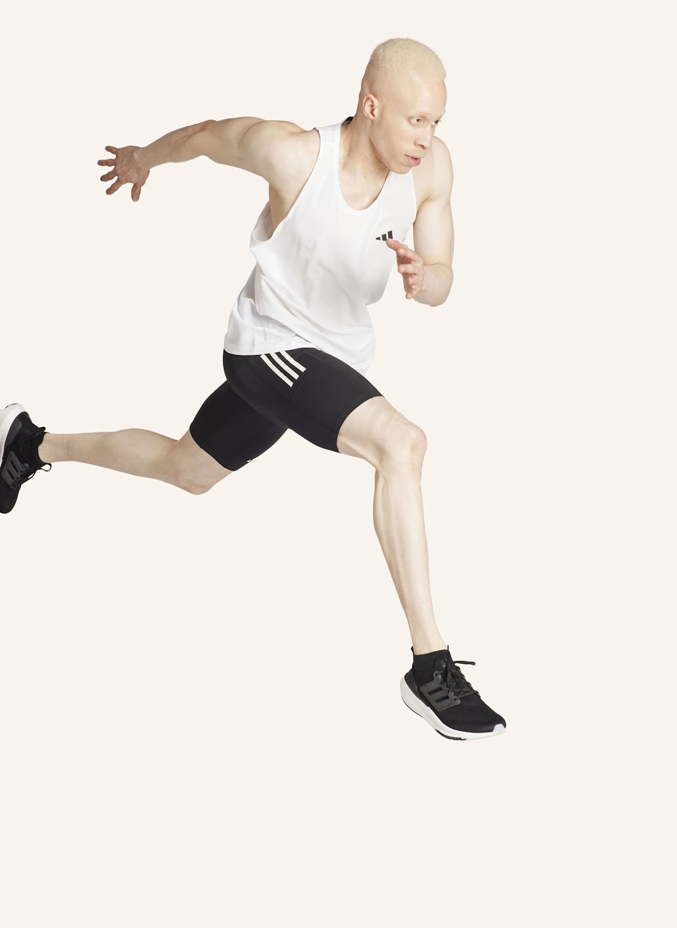 adidas OWN THE RUN KURZE LEGGINGS: SCHWARZ