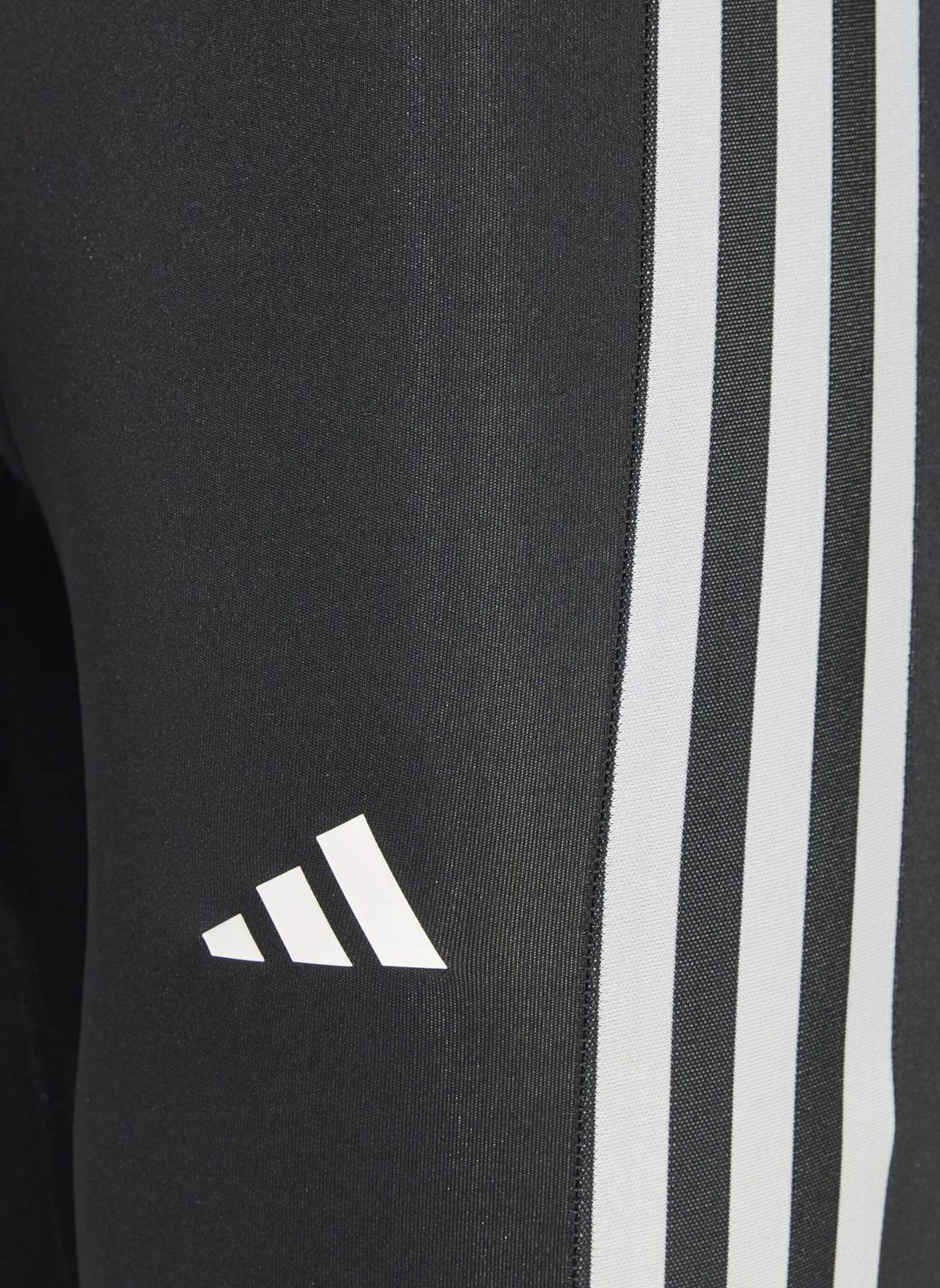 adidas TECHFIT COMPRESSION TRAINING 3-STREIFEN LANGE LEGGINGS: SCHWARZ