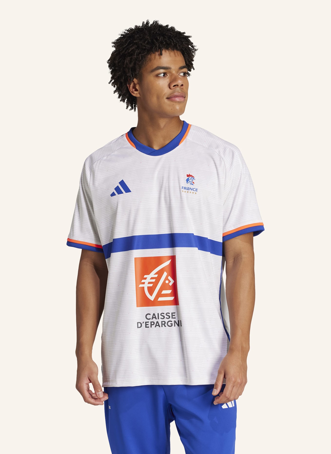 adidas FRANKREICH HANDBALLTRIKOT REPLICA: WEISS