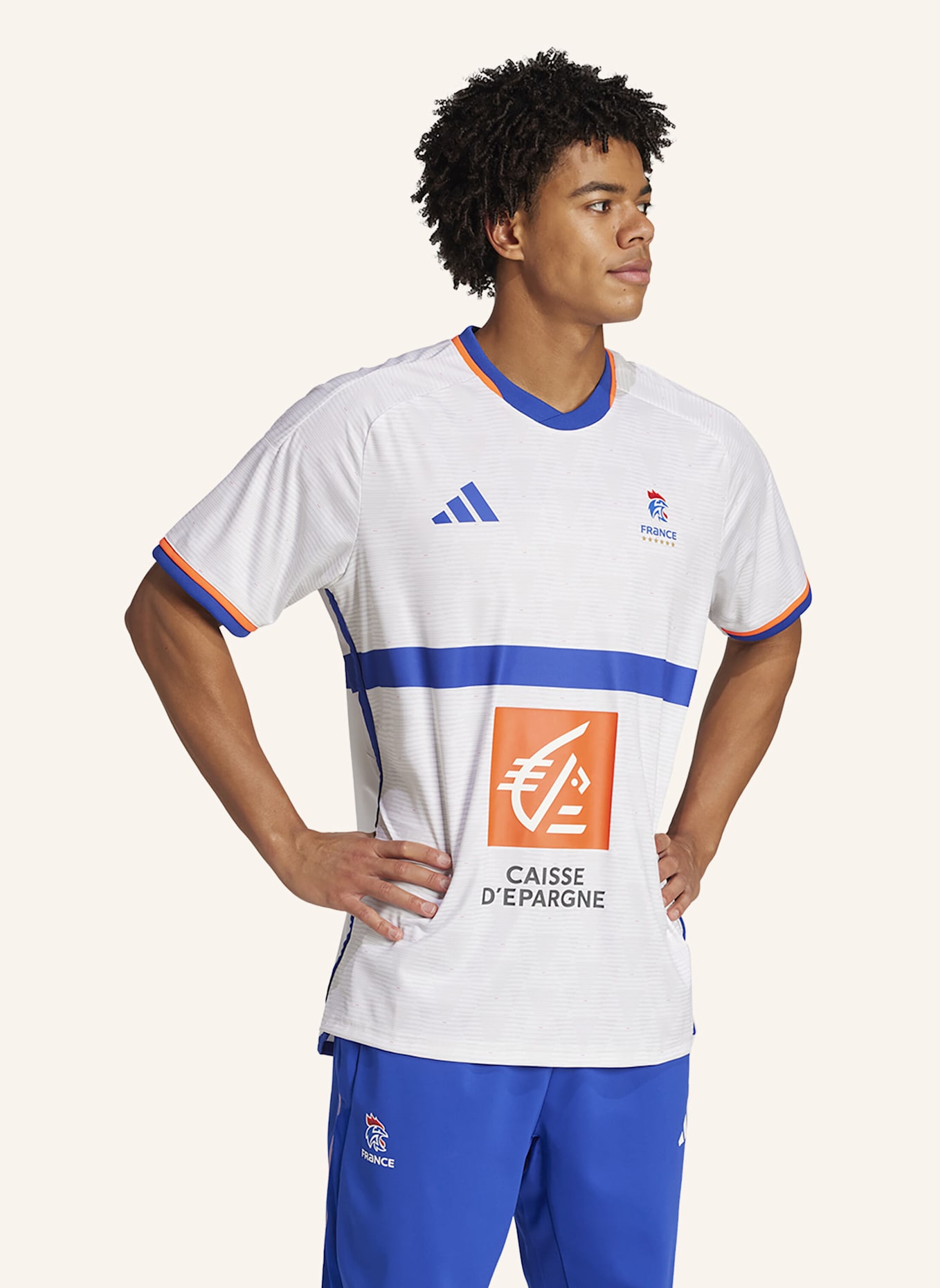 adidas FRANKREICH HANDBALLTRIKOT REPLICA: WEISS