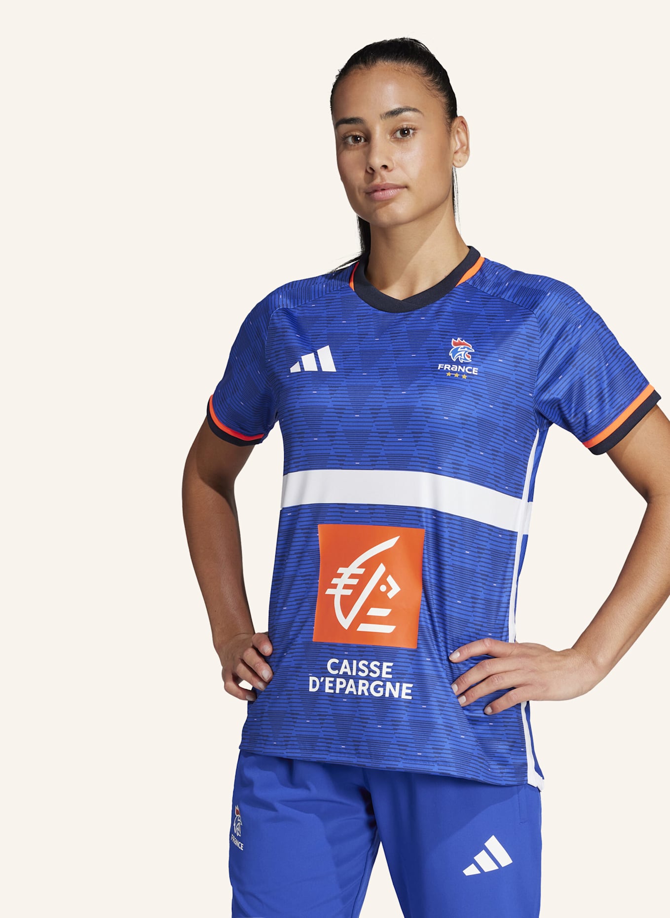 adidas FRANKREICH HANDBALLTRIKOT REPLICA: BLAU