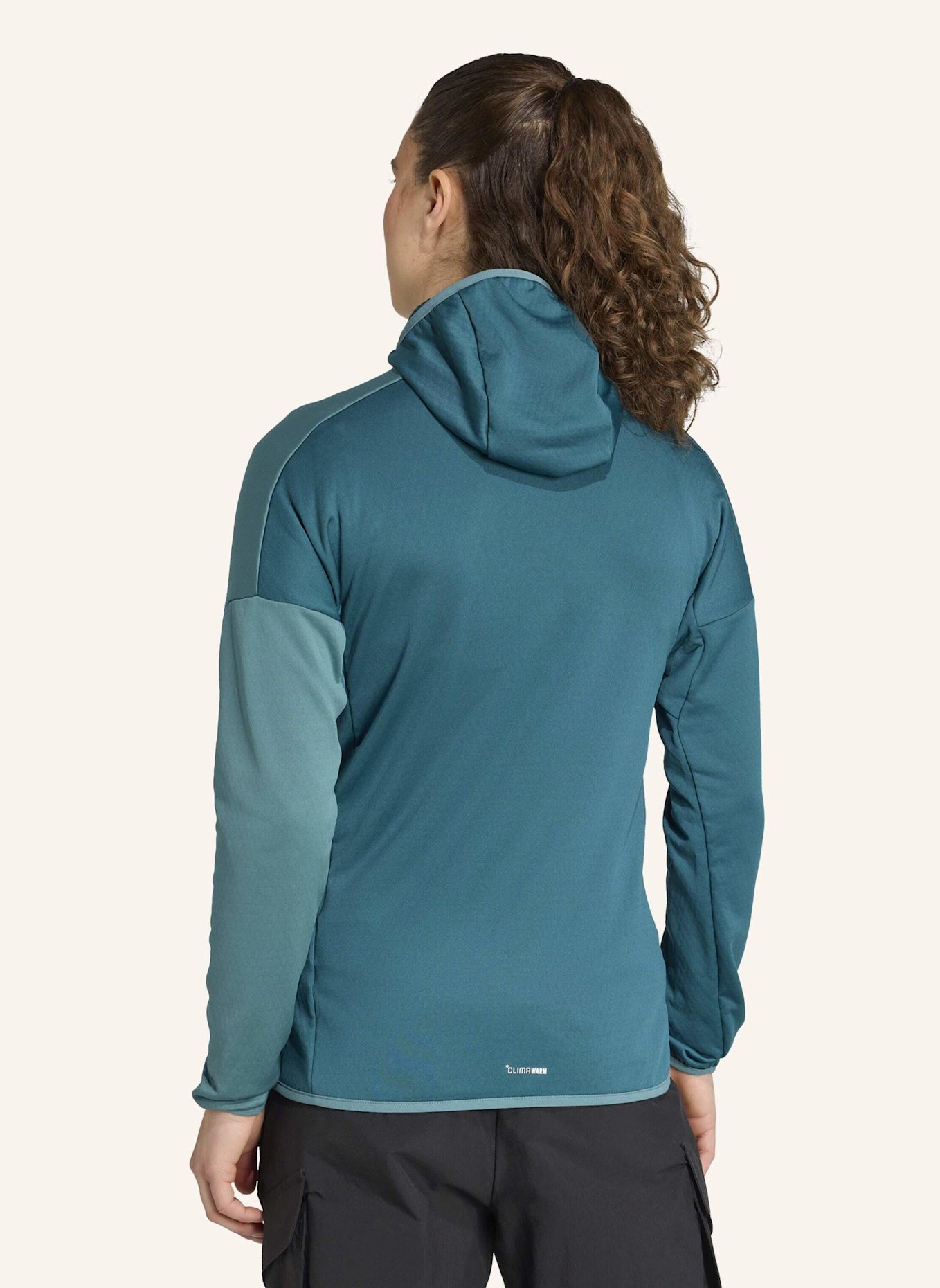 adidas TERREX Fleecejacke TERREX XPERIOR CLIMAWARM LIFGT FLEECE HOODED: GRÜN/ TÜRKIS