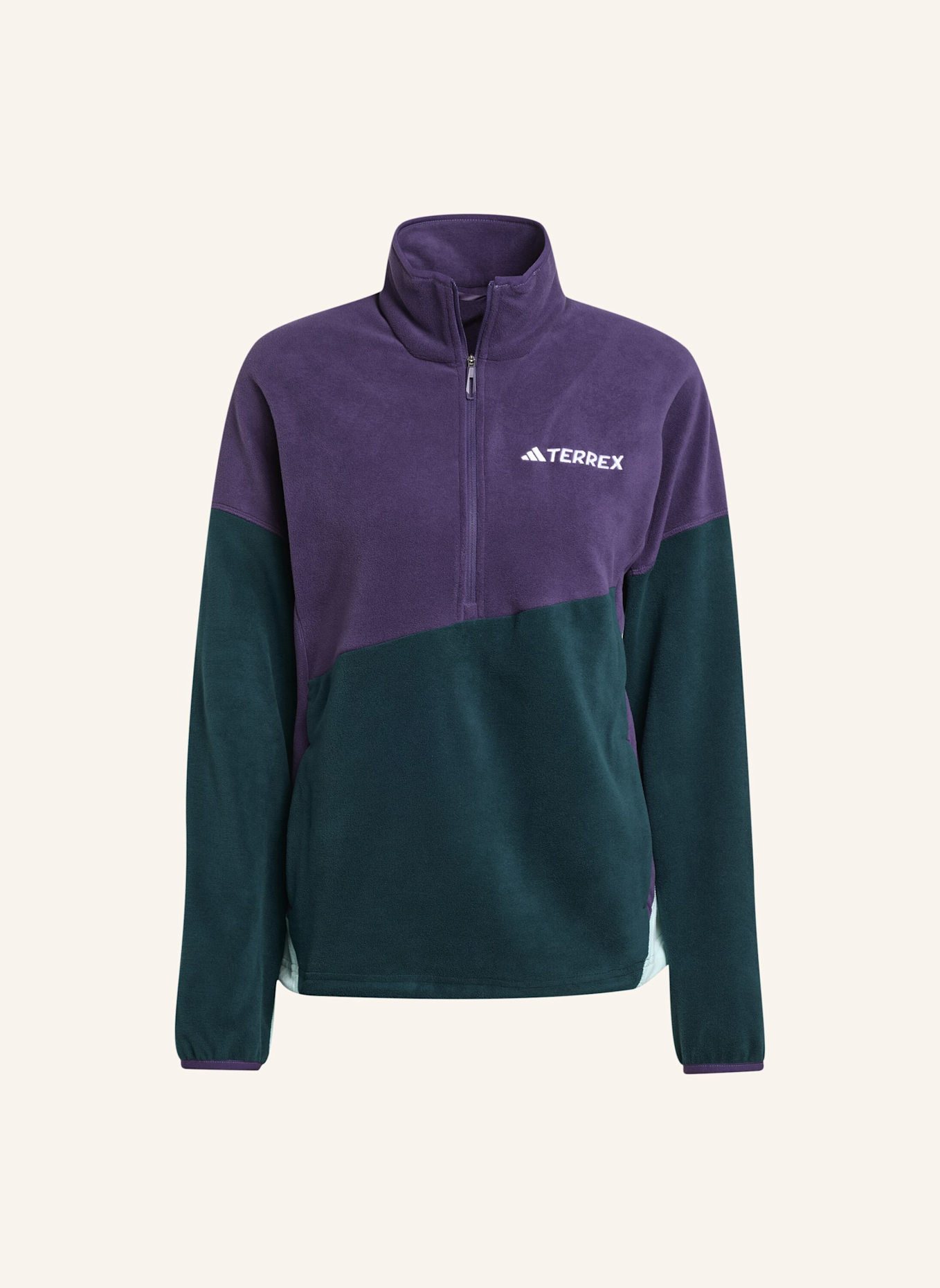 adidas TERREX Fleece-Troyer TERREX MULTI CLIMAWARM: LILA/ GRÜN
