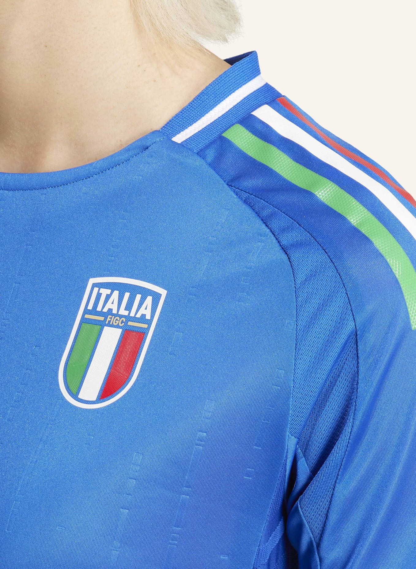 adidas ITALIEN FRAUENTEAM 2024 HEIMTRIKOT AUTHENTIC: BLAU