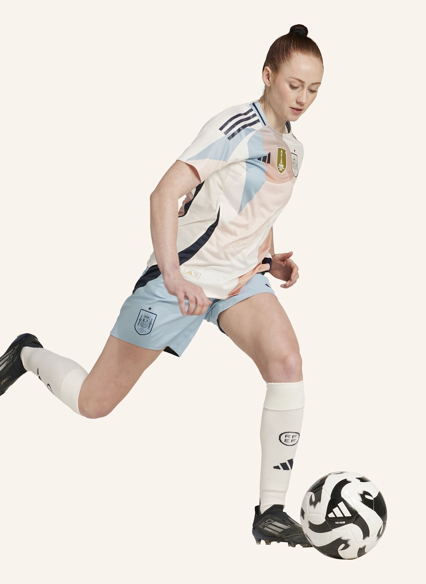 adidas SPANIEN 25 (FRAUENTEAM) AUSWÄRTSTRIKOT AUTHENTIC: WEISS