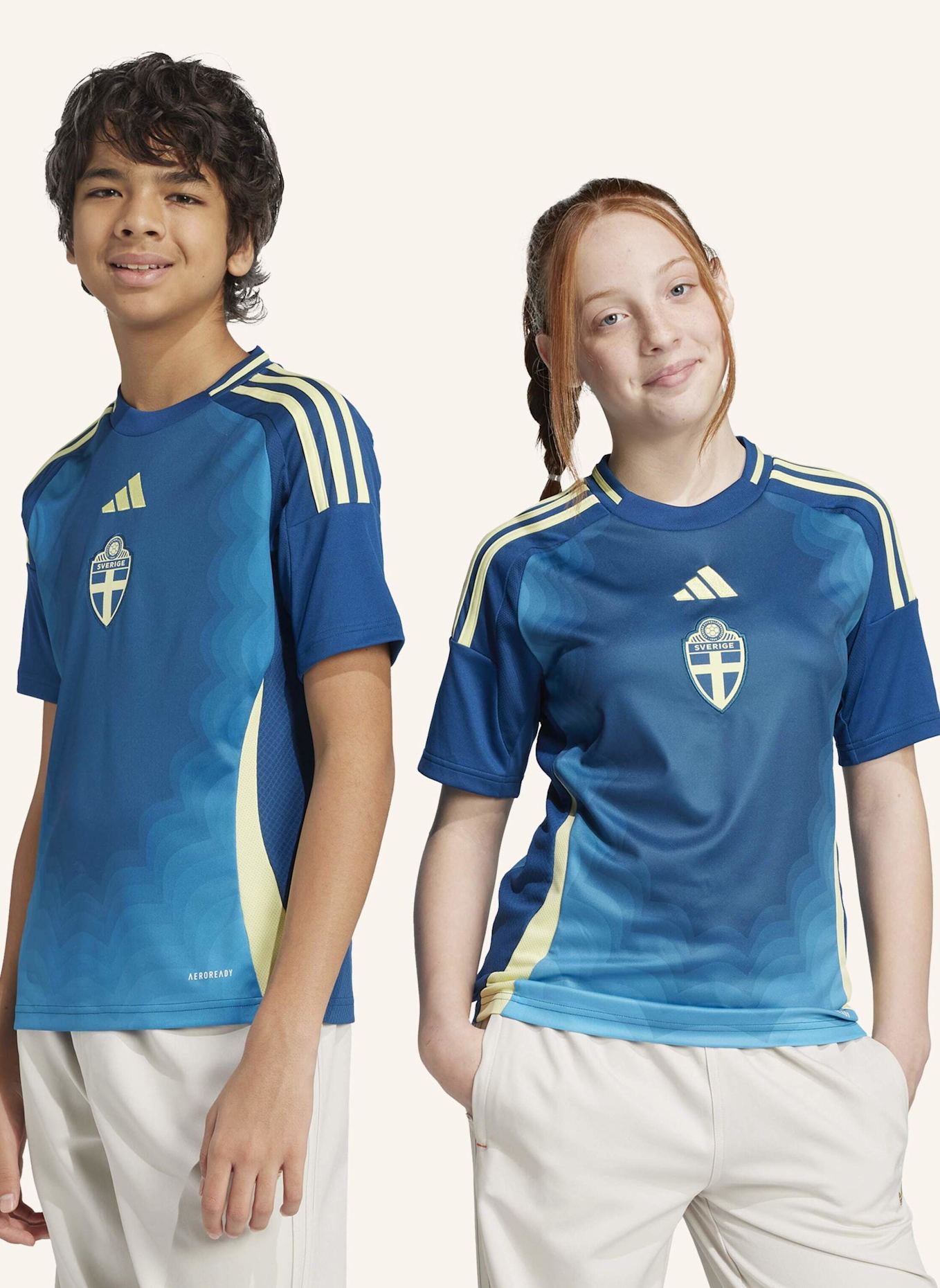 adidas SCHWEDEN 25 (FRAUENTEAM) AUSWÄRTSTRIKOT: BLAU