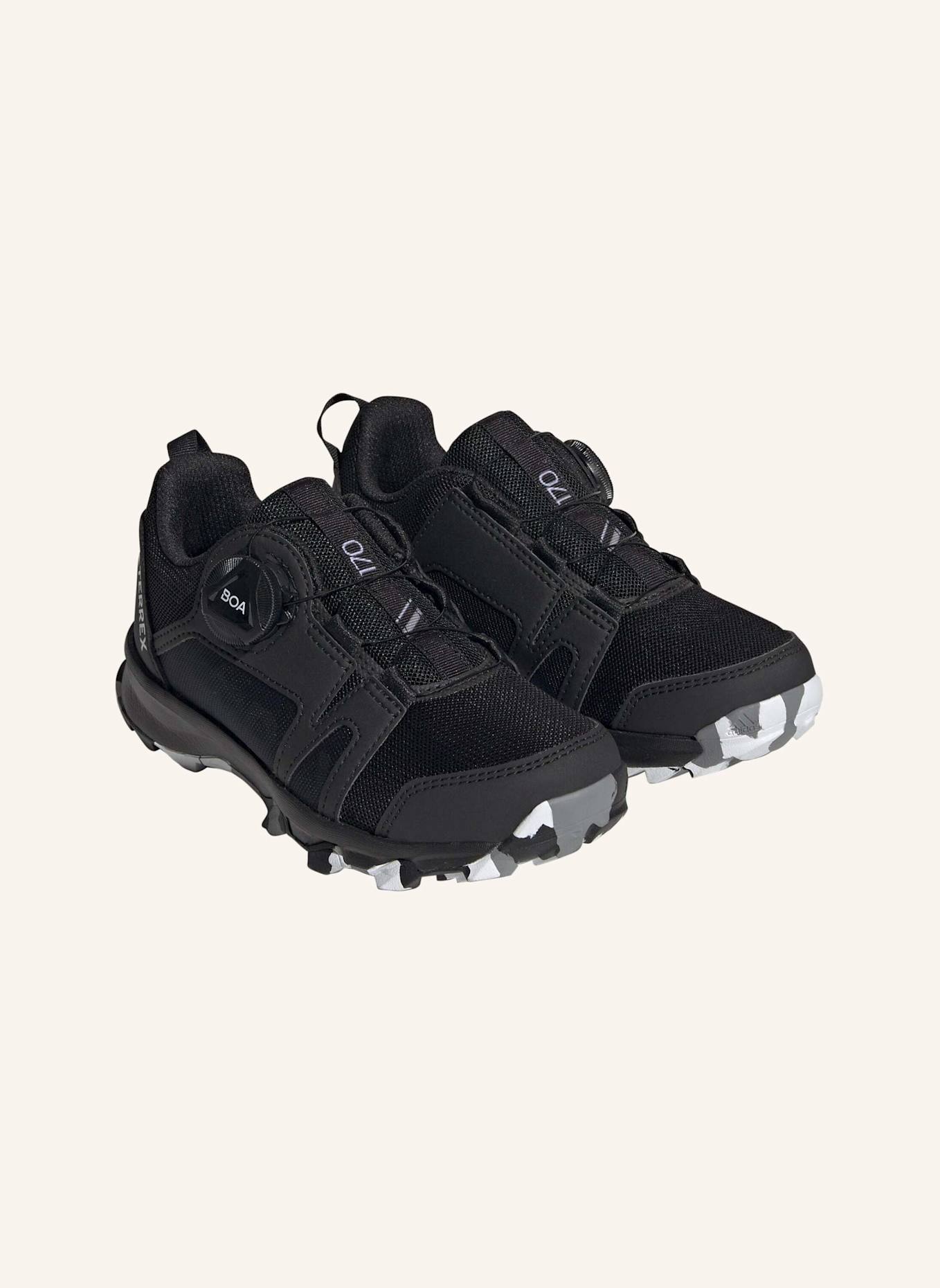 adidas TERREX TERREX AGRAVIC BOA KIDS TRAILRUNNING-SCHUH: SCHWARZ/ WEISS/ GRAU