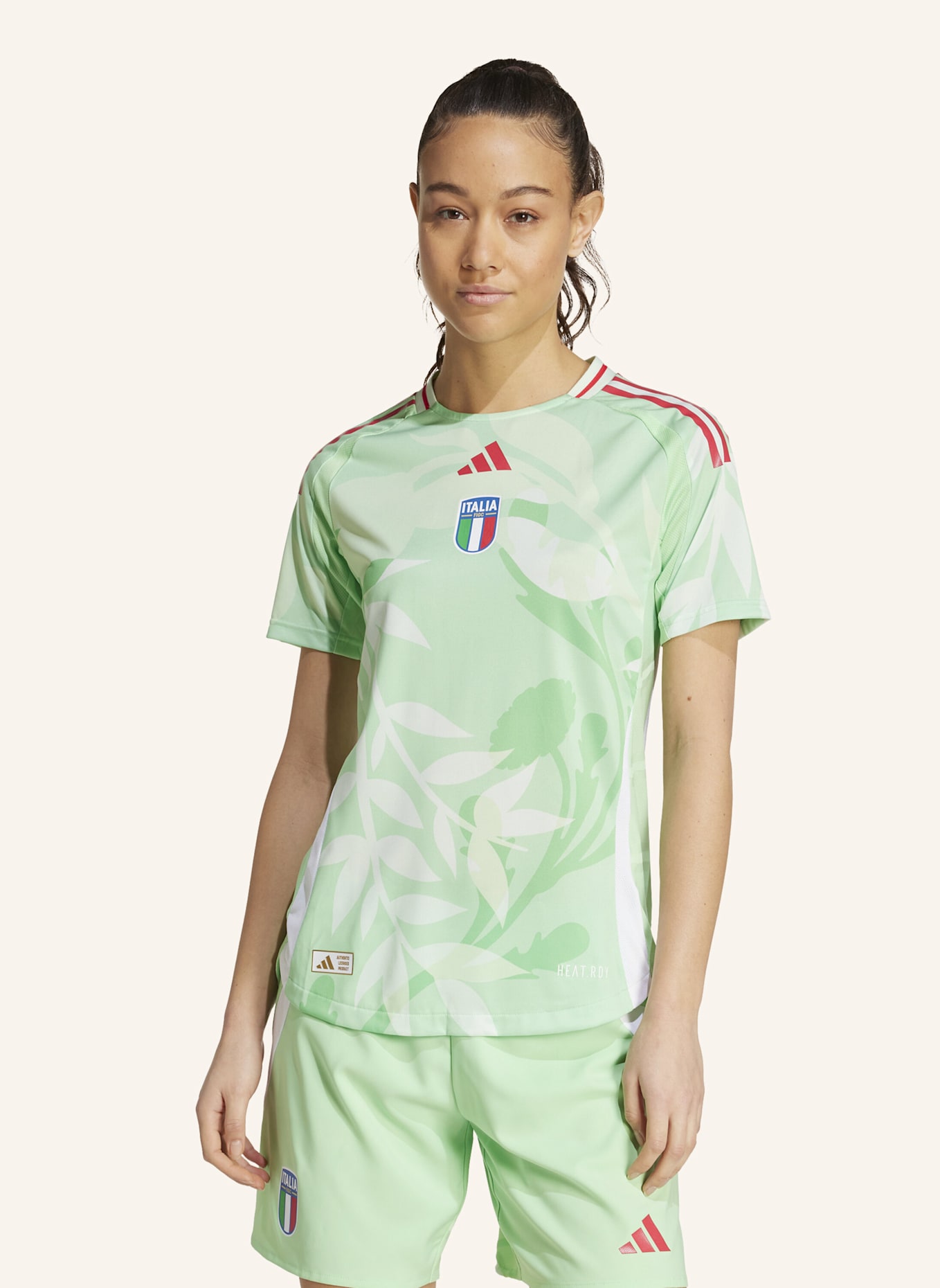 adidas ITALIEN 25 (FRAUENTEAM) AUSWÄRTSTRIKOT AUTHENTIC: GRÜN