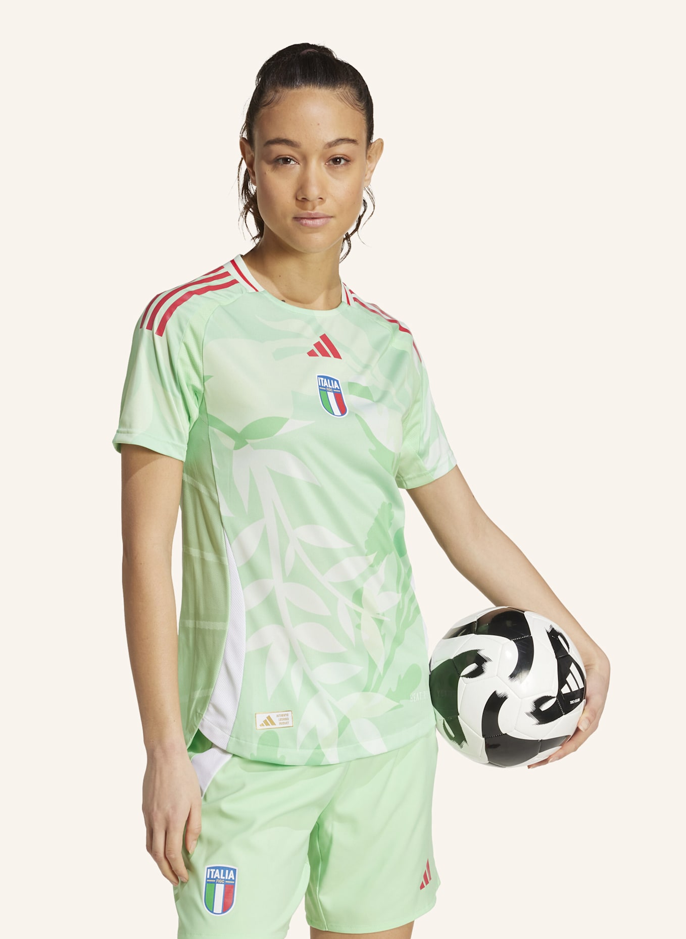 adidas ITALIEN 25 (FRAUENTEAM) AUSWÄRTSTRIKOT AUTHENTIC: GRÜN