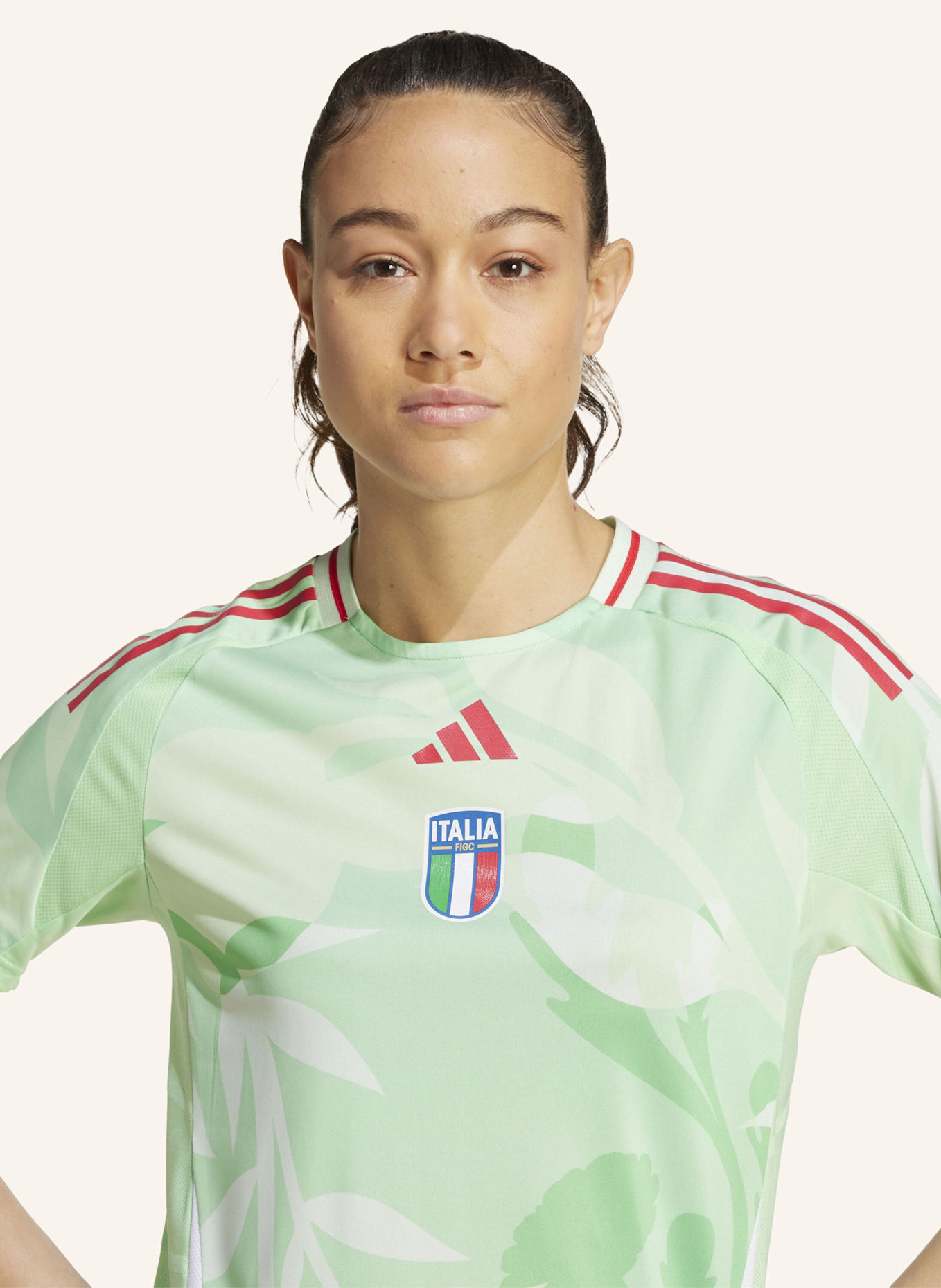 adidas ITALIEN 25 (FRAUENTEAM) AUSWÄRTSTRIKOT AUTHENTIC: GRÜN