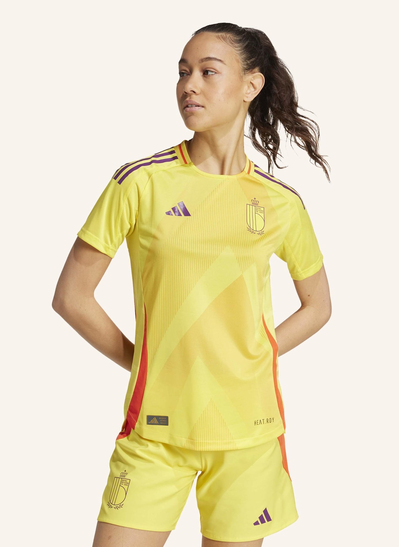 adidas BELGIEN 25 (FRAUENTEAM) AUSWÄRTSTRIKOT AUTHENTIC: GELB