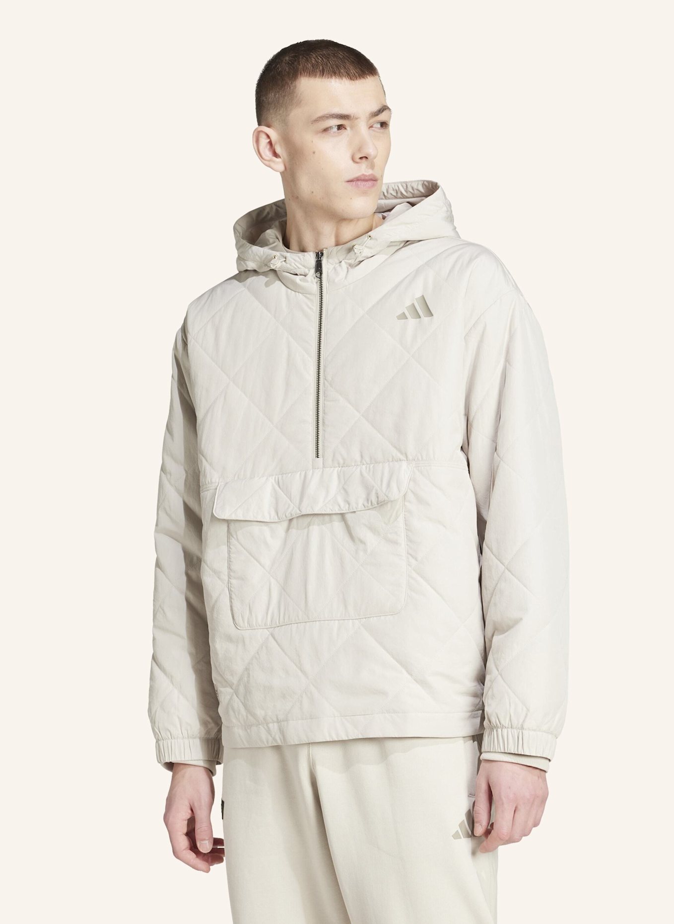 adidas MERCEDES - AMG PETRONAS FORMULA ONE TEAM PREMIUM SWEAT OBERTEIL: BEIGE