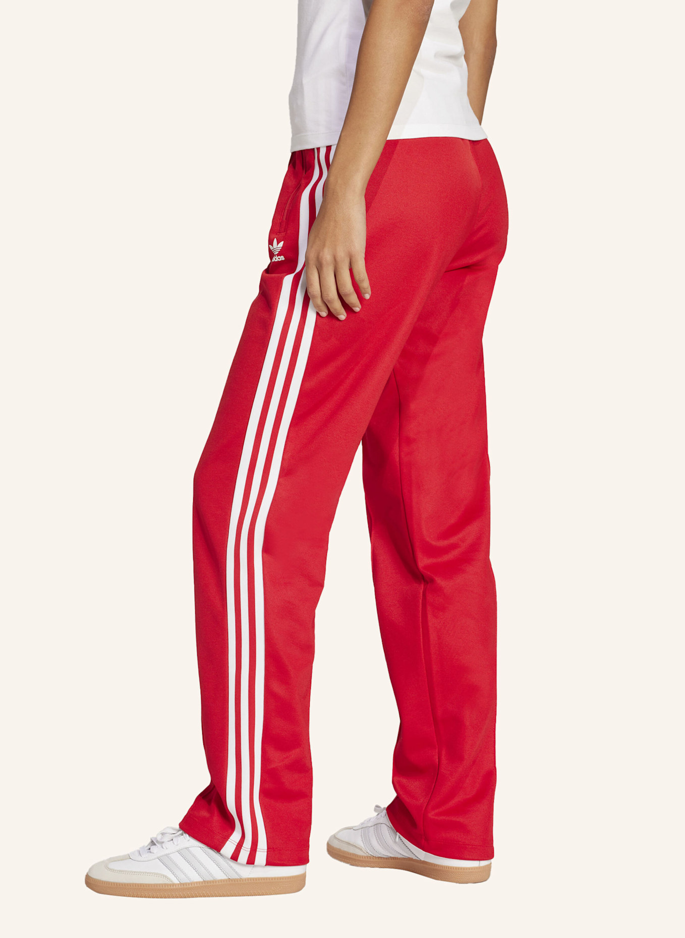 adidas Originals Track Pants ADICOLOR CLASSIC REGULAR TAPERED LEG: ROT/ WEISS