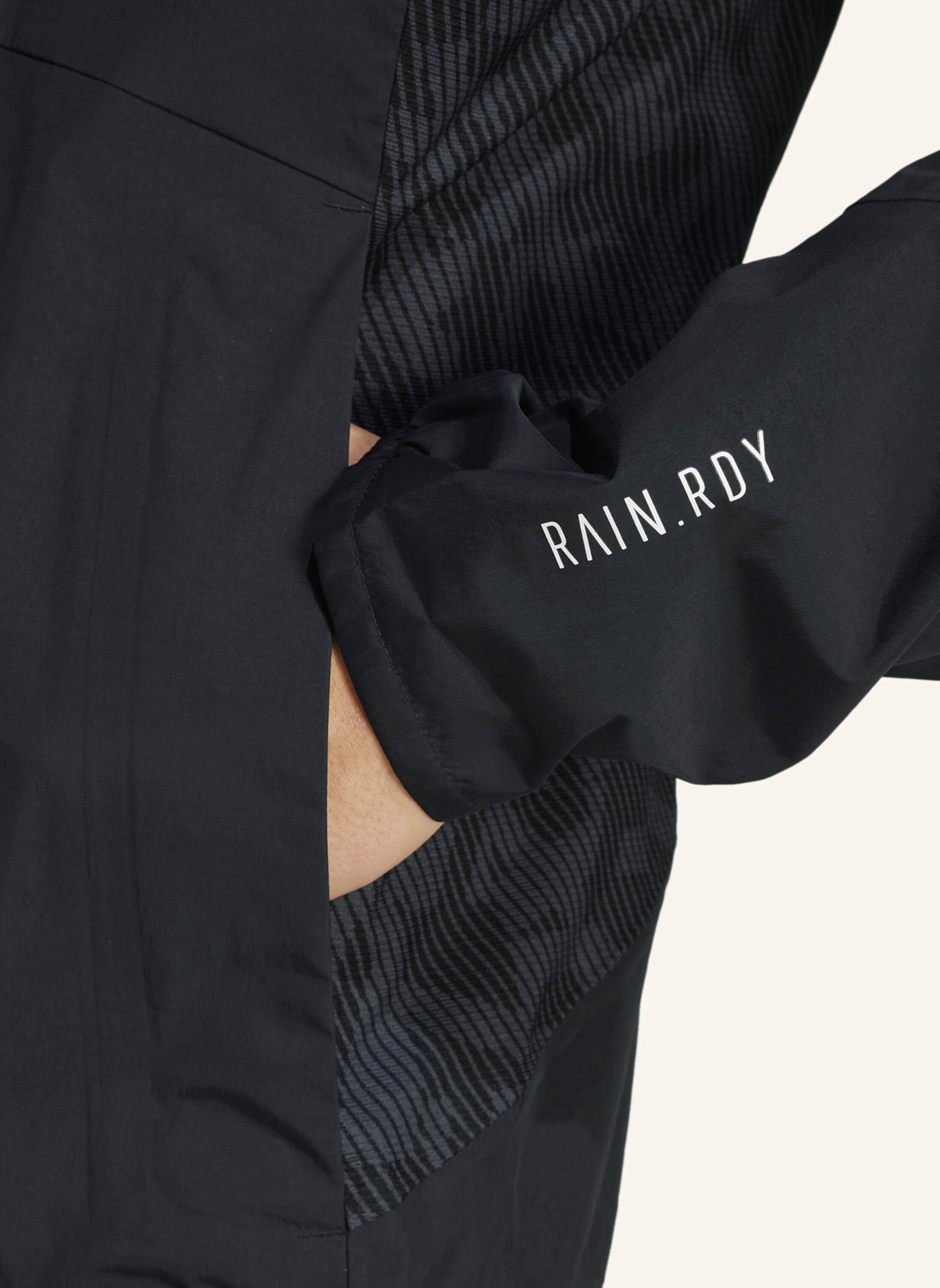 adidas TERREX TERREX XPERIOR HYBRID RAIN.RDY REGENJACKE: SCHWARZ